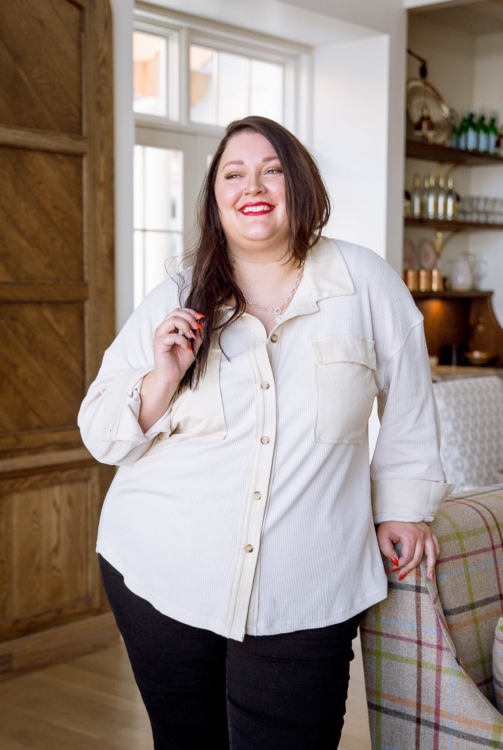 All A Dream Shacket In Ivory (Online Exclusive) - Uptown Boutique Ramona