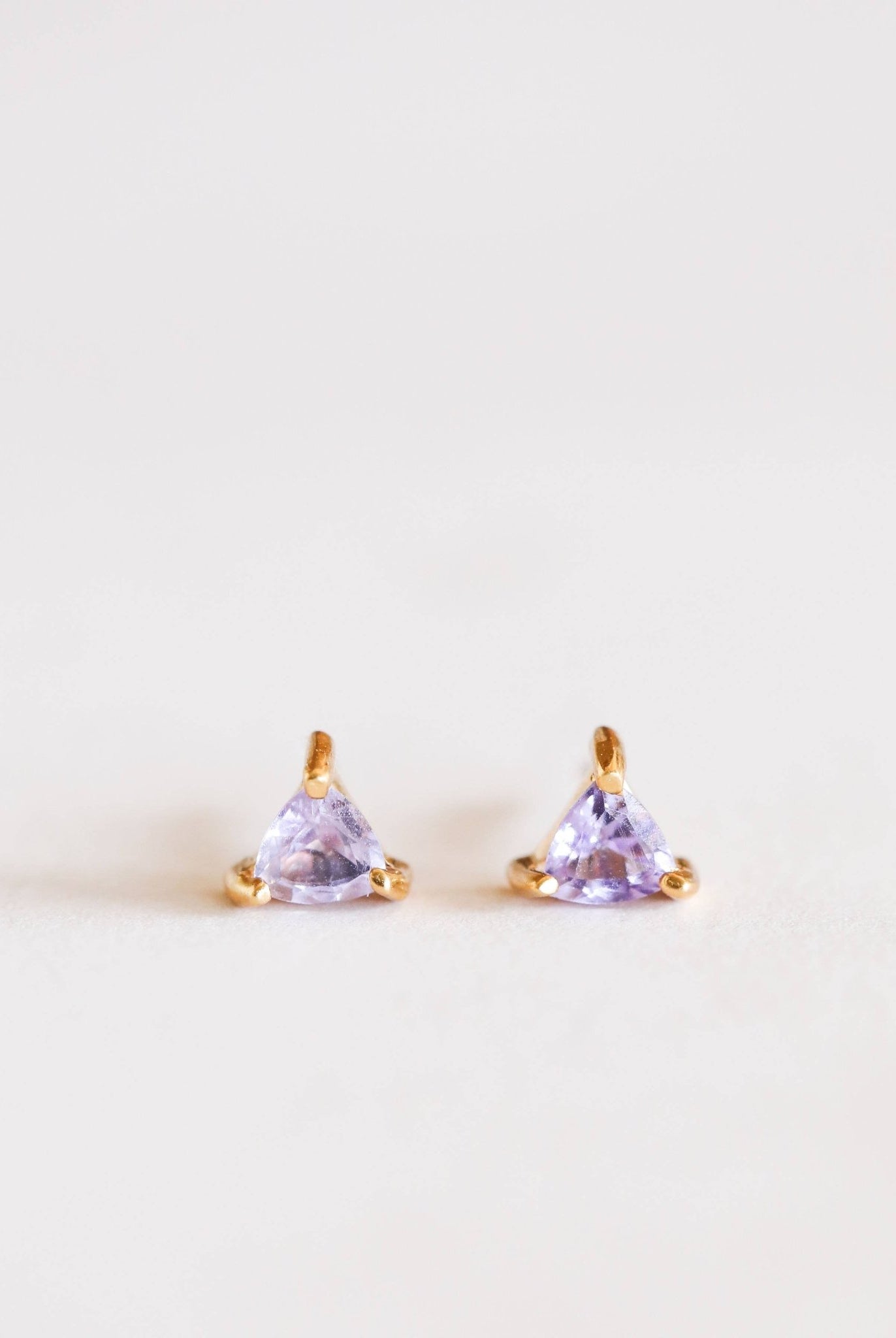 Amethyst Mini Energy Gem Earring - Uptown Boutique Ramona