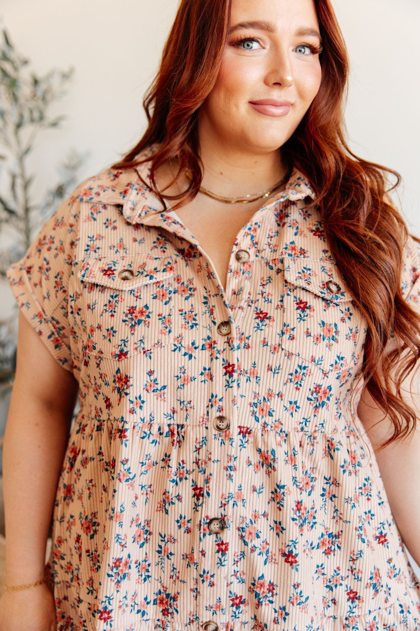 Anywhere You Go I'll Be Collared Dress (Online Exclusive) - Uptown Boutique Ramona