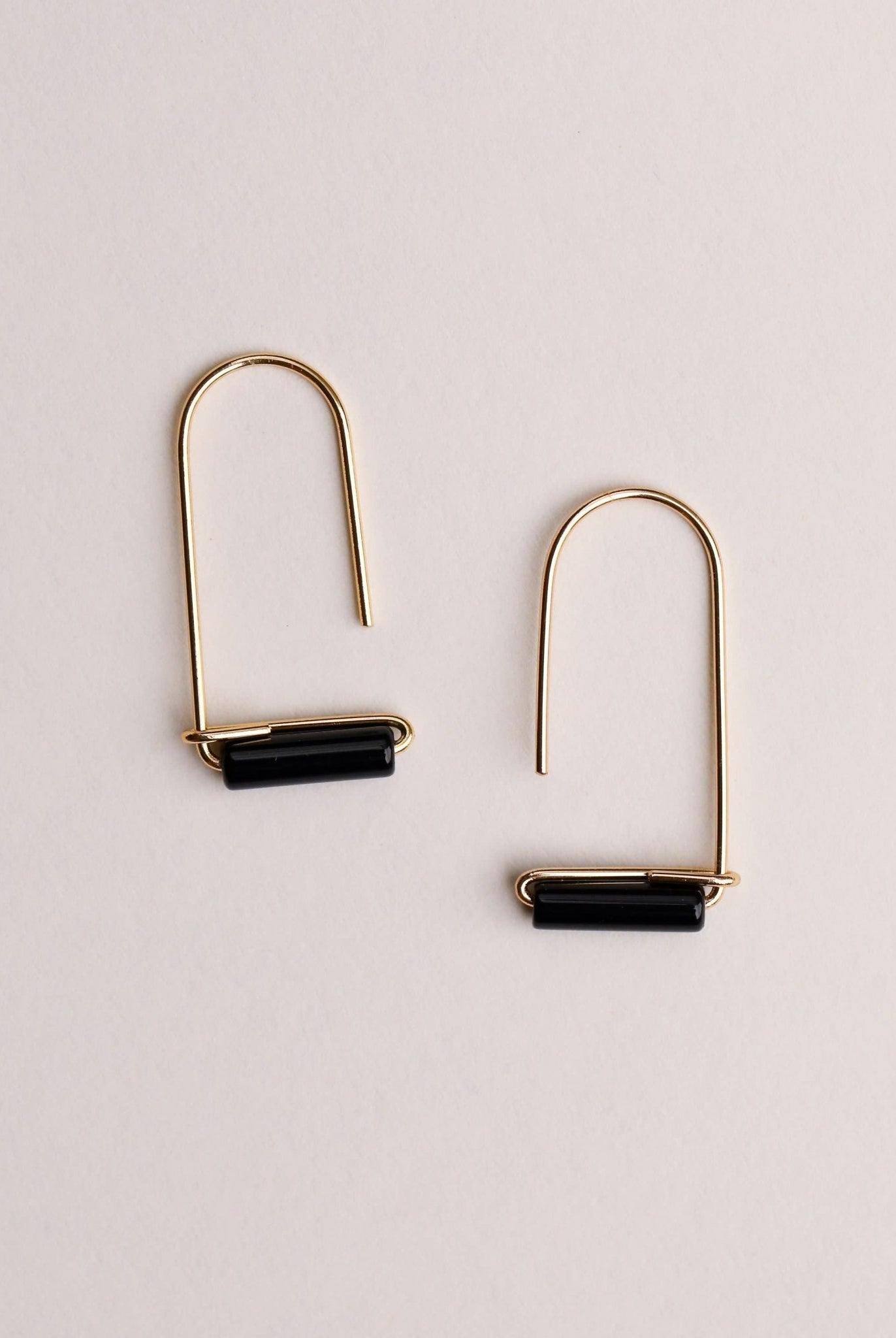 Black Onyx Drop Earring - Uptown Boutique Ramona