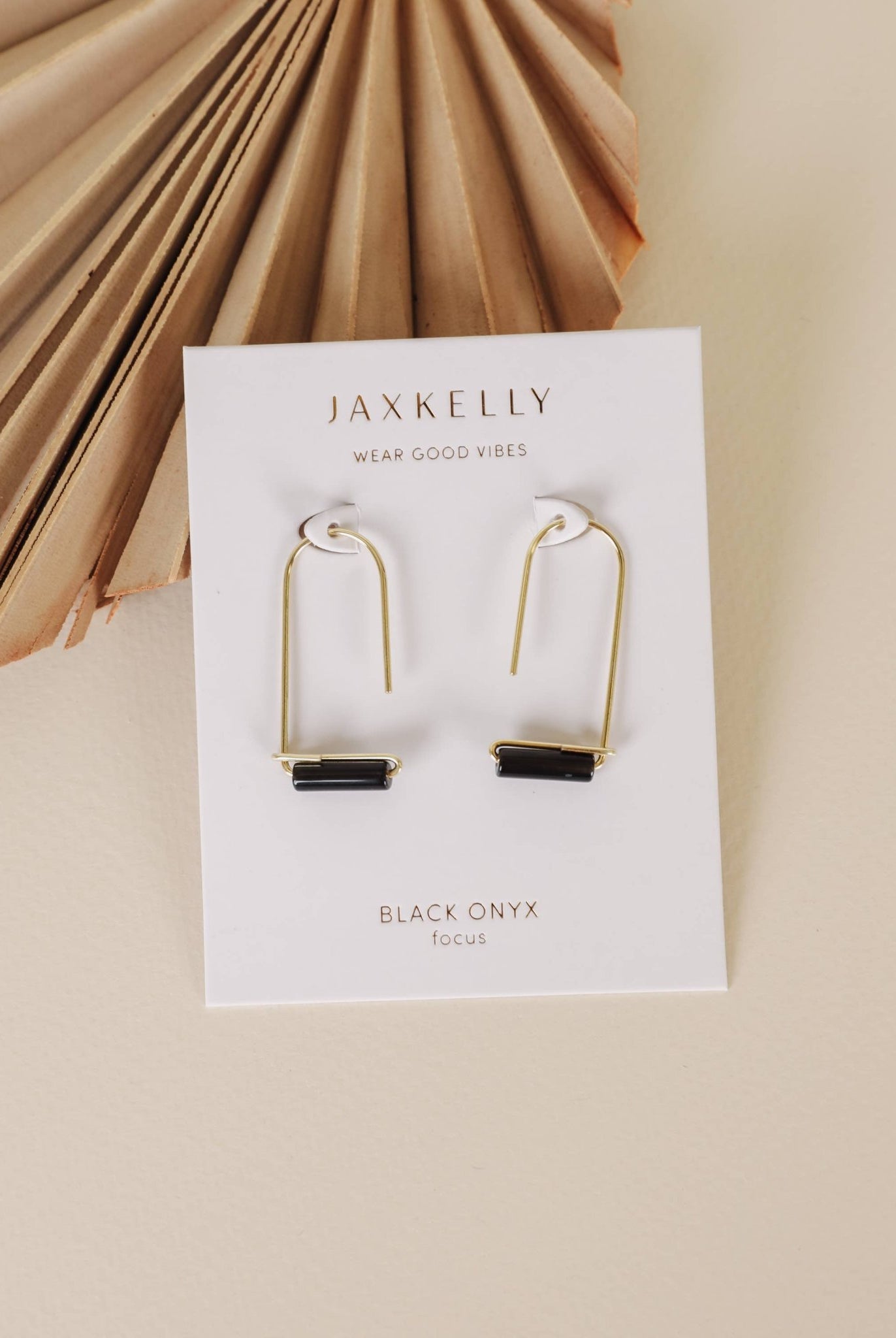 Black Onyx Drop Earring - Uptown Boutique Ramona