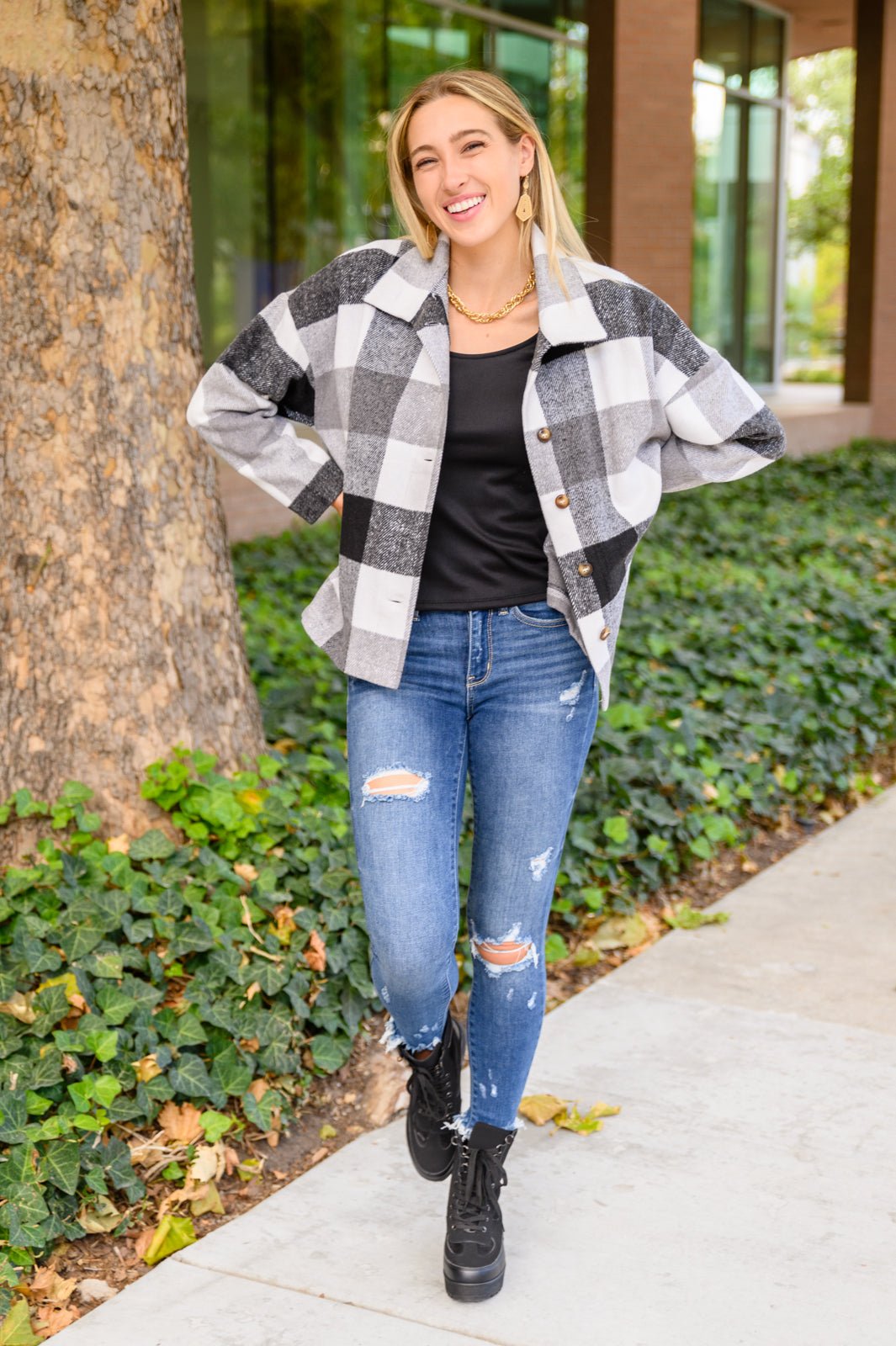 Can You Believe It Basic Long Sleeve Top In Black (Online Exclusive) - Uptown Boutique Ramona