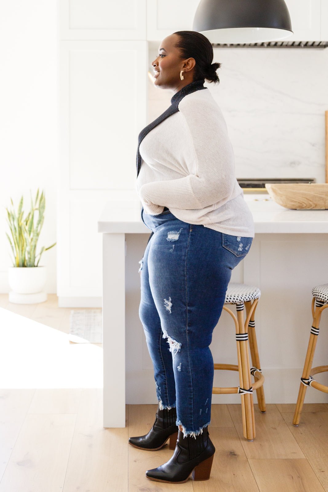 Can't Touch This Sparkle Color Blocked Sweater (Online Exclusive) - Uptown Boutique Ramona