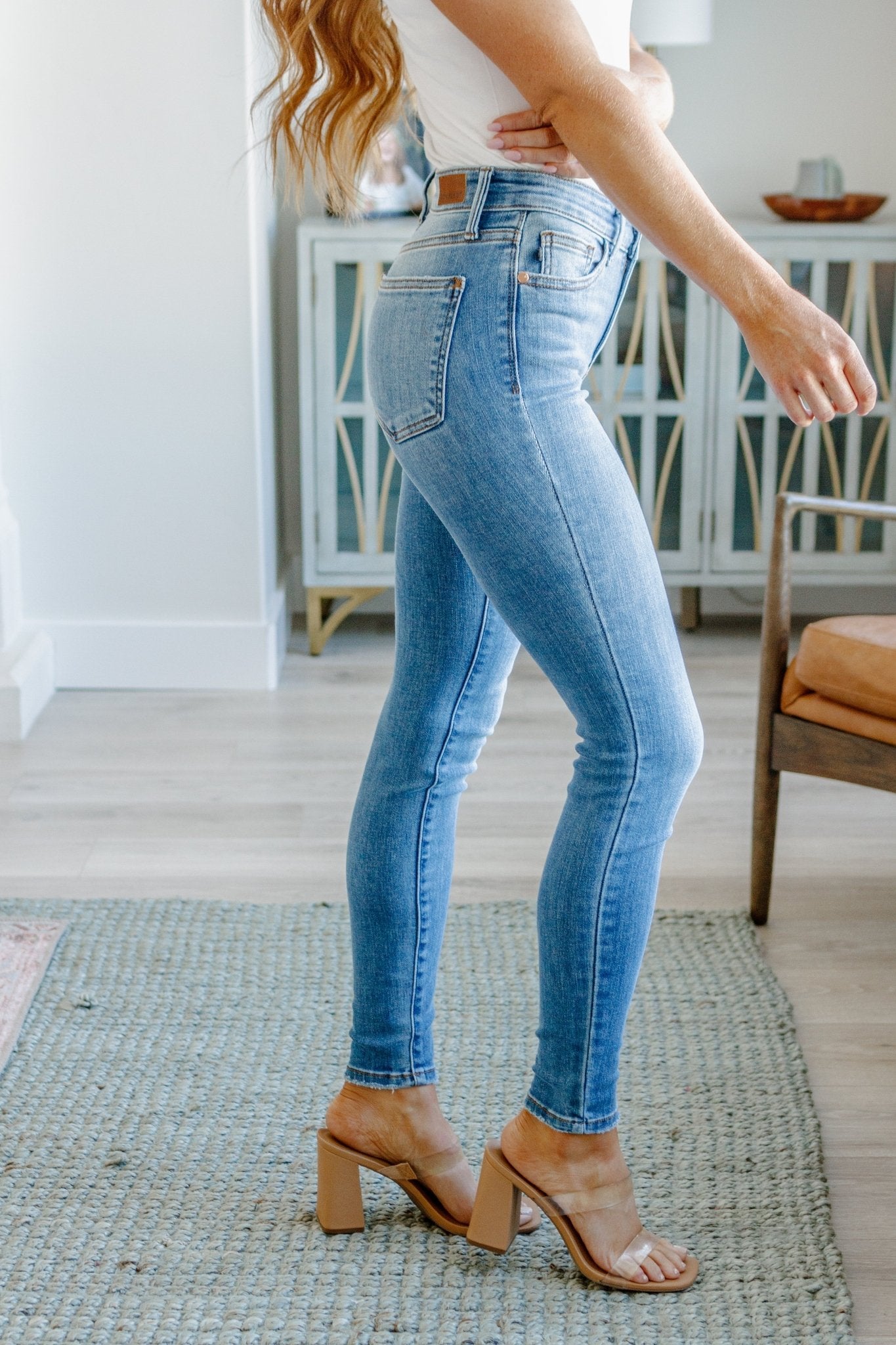 Catherine Mid Rise Vintage Skinny Jeans (Online Exclusive) - Uptown Boutique Ramona