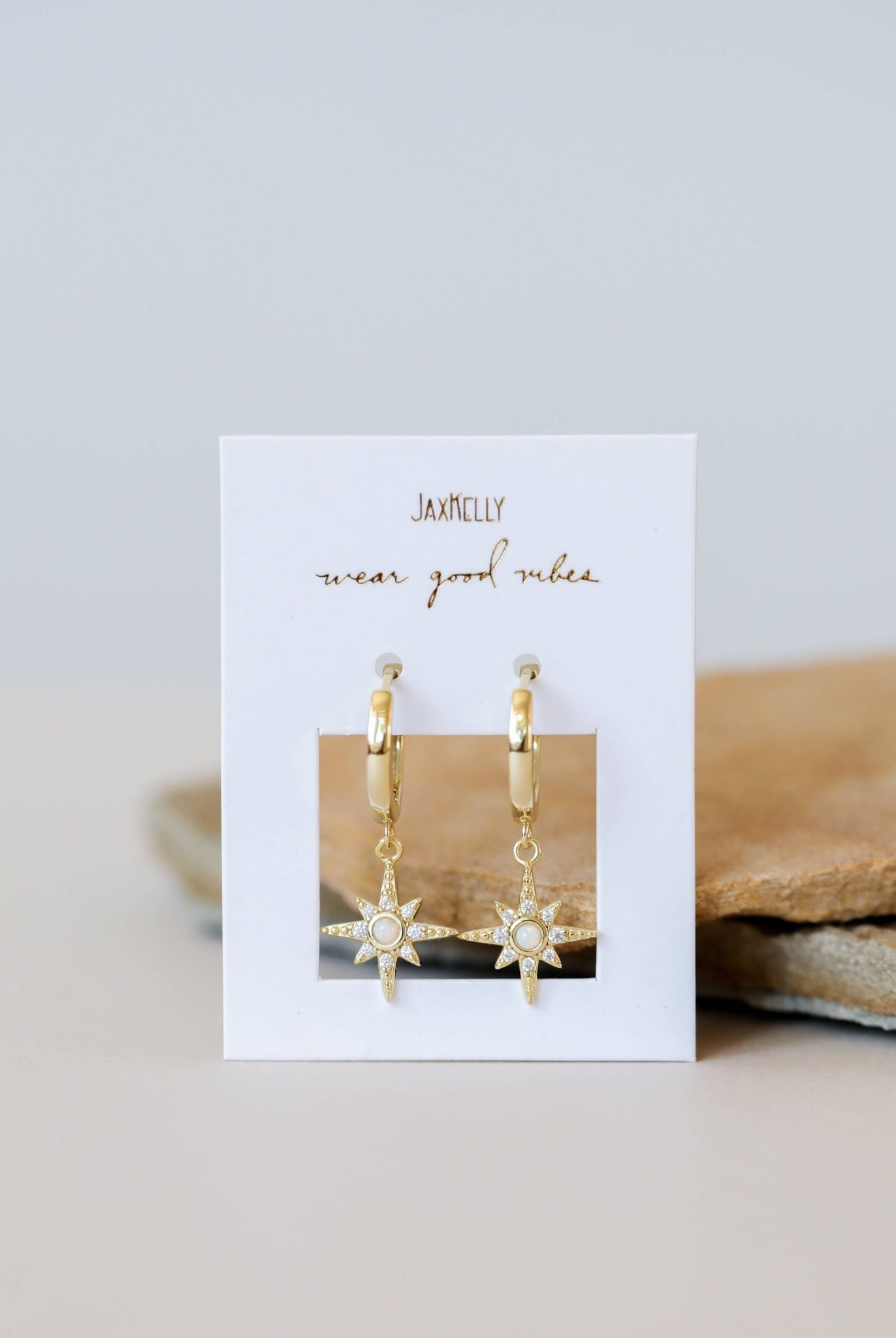 Celestial Starburst Mini Hoop Earring - Uptown Boutique Ramona