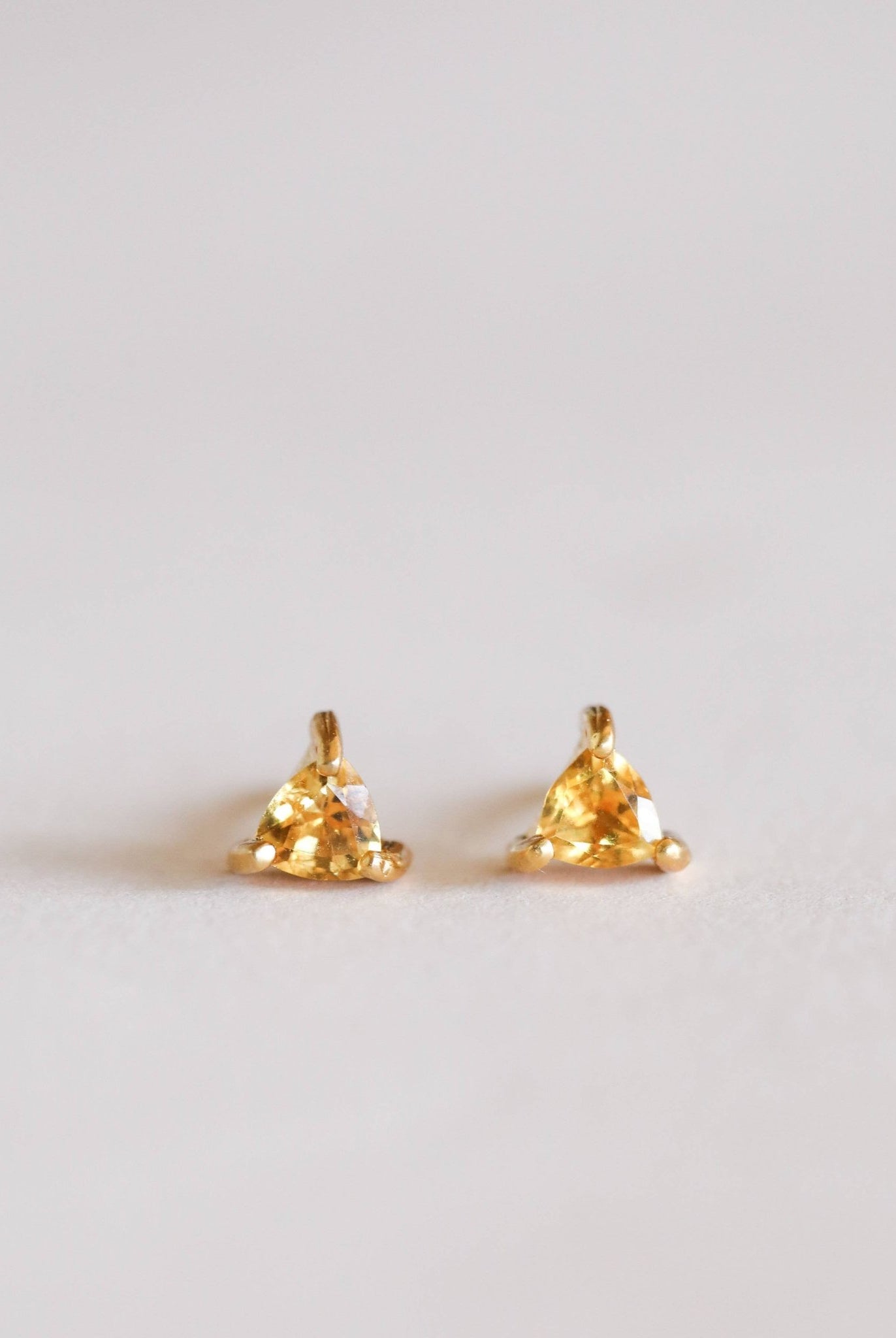 Citrine Mini Energy Gem Earring - Uptown Boutique Ramona