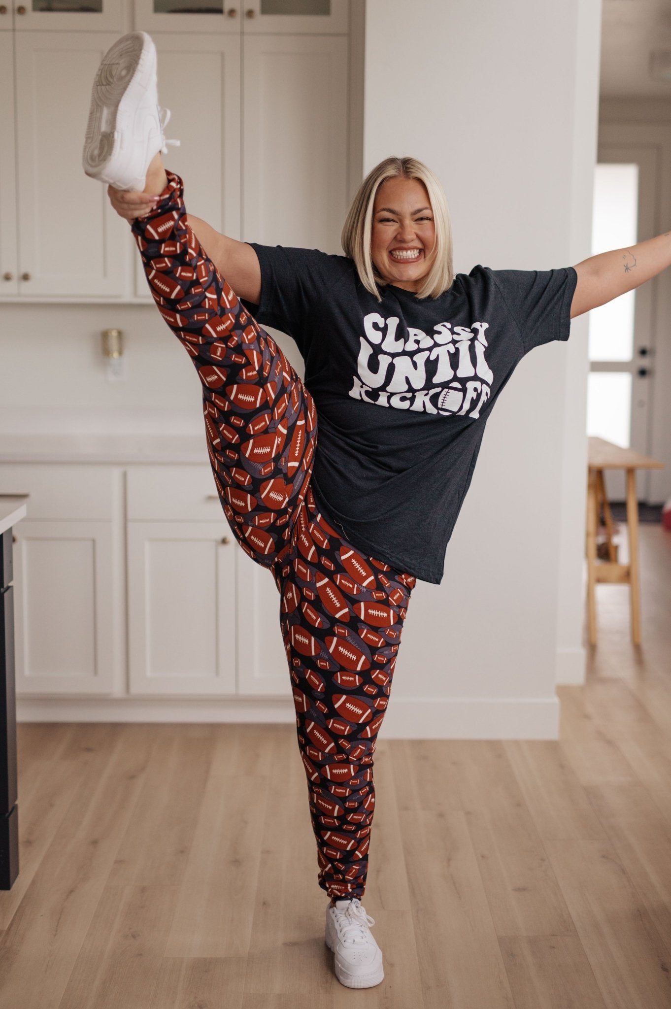 Classy Until Kickoff Tee (Online Exclusive) - Uptown Boutique Ramona