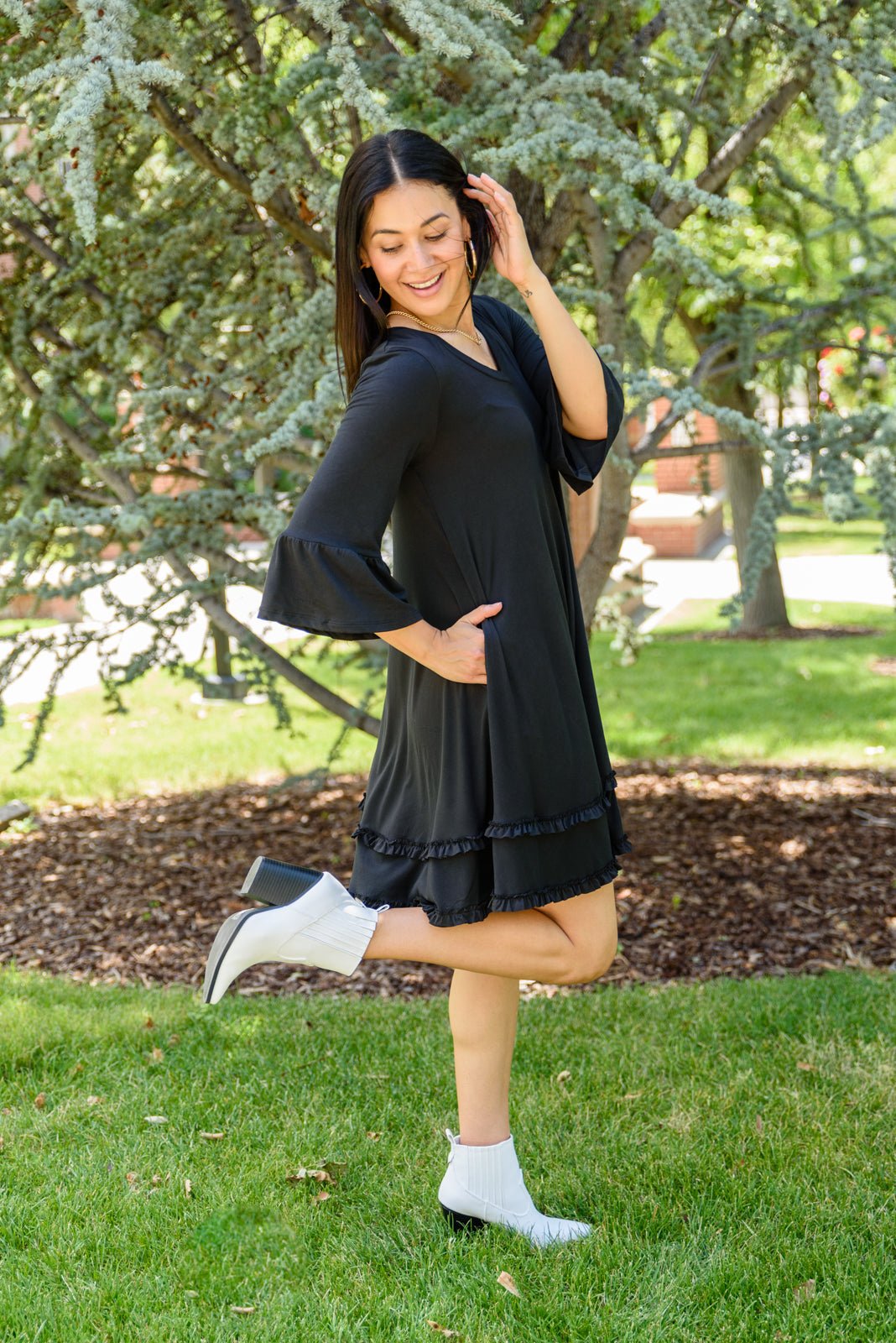 Coast Dress in Black (Online Exclusive) - Uptown Boutique Ramona