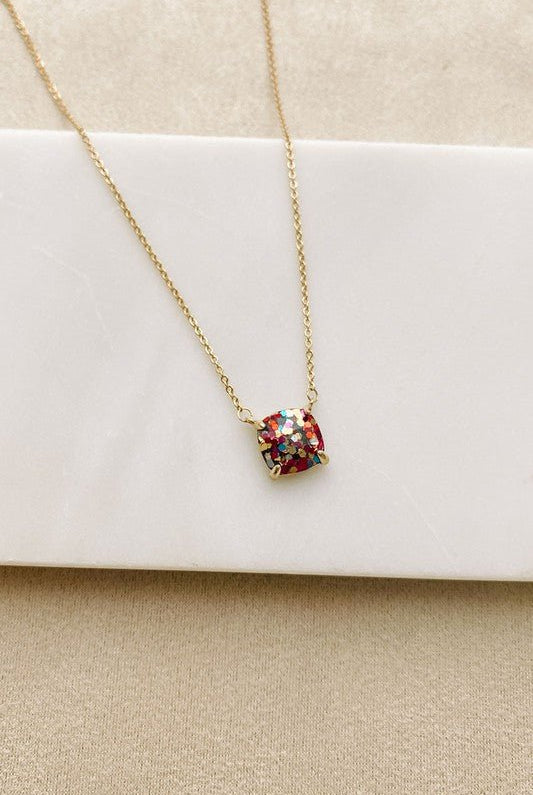 Confetti Gold Necklace - Uptown Boutique Ramona