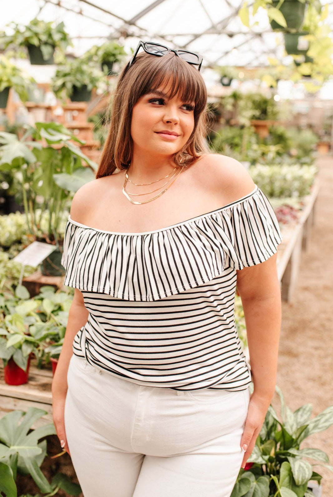 Extra Time Striped Top (Online Exclusive) - Uptown Boutique Ramona