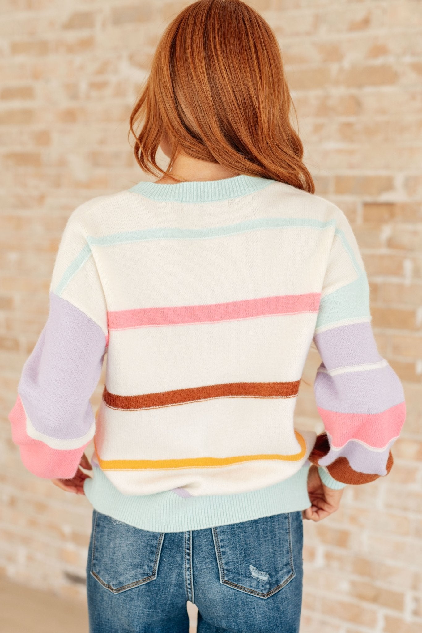 Flawless Features Striped Sweater (Online Exclusive) - Uptown Boutique Ramona