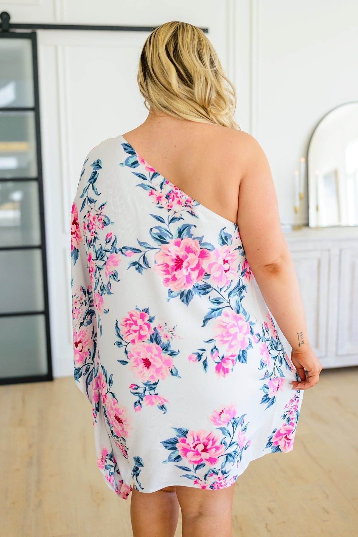 Forever Smitten Floral One Shoulder Dress (Online Exclusive) - Uptown Boutique Ramona