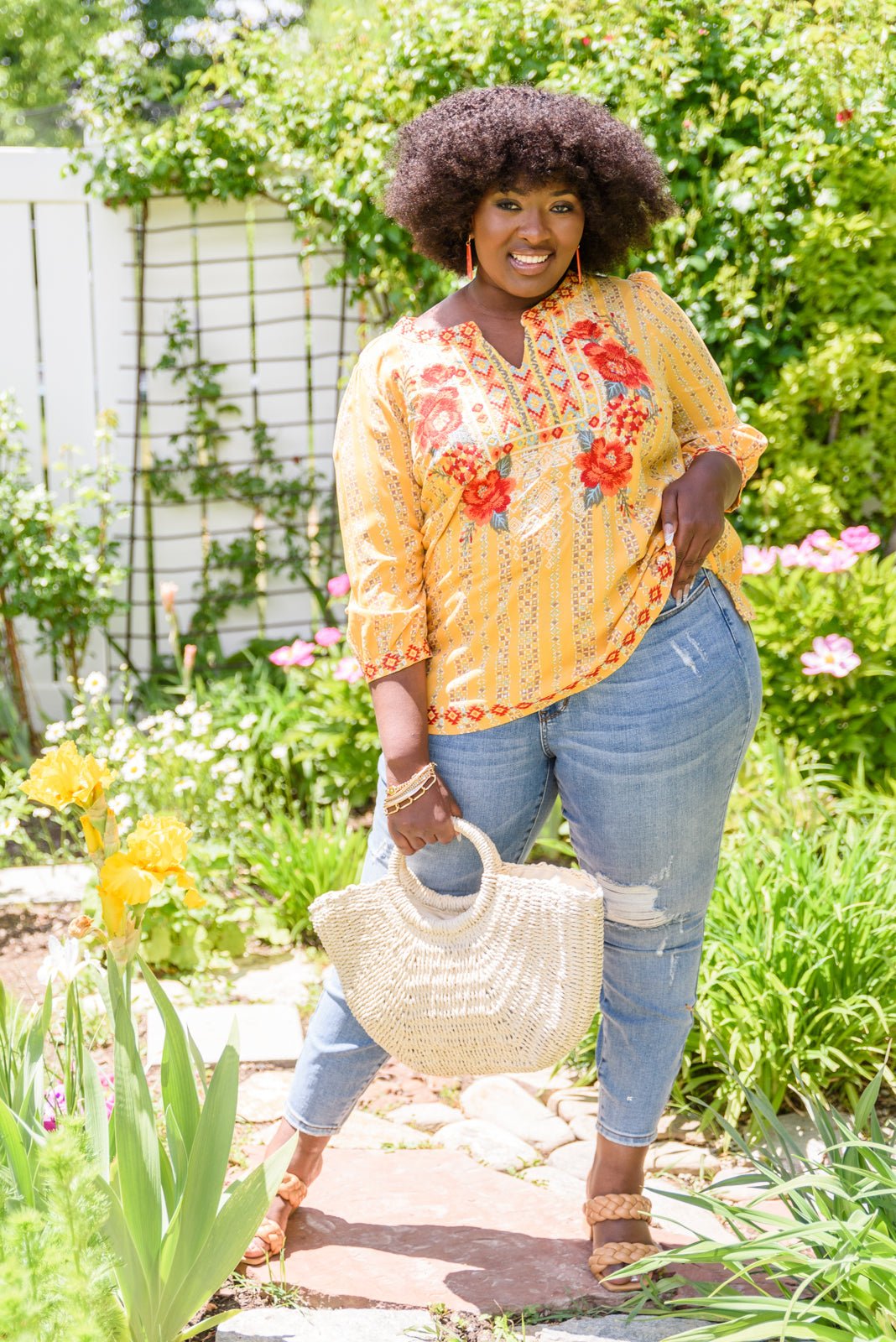 Freehand Art Shirt (Online Exclusive) - Uptown Boutique Ramona