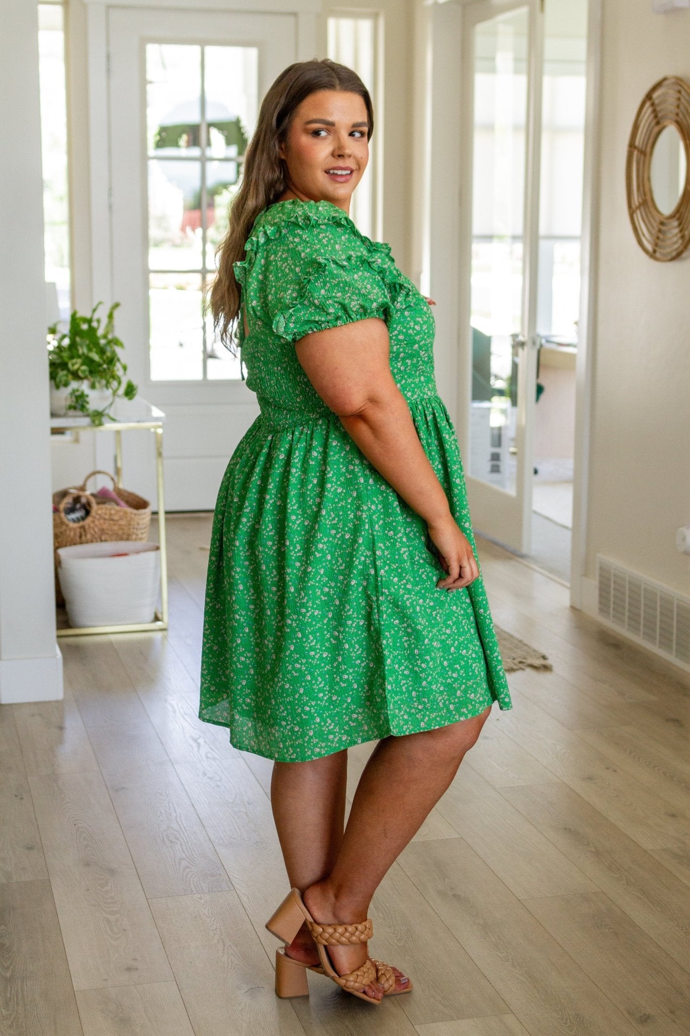 Garden Goddess V - Neck Dress - Uptown Boutique Ramona