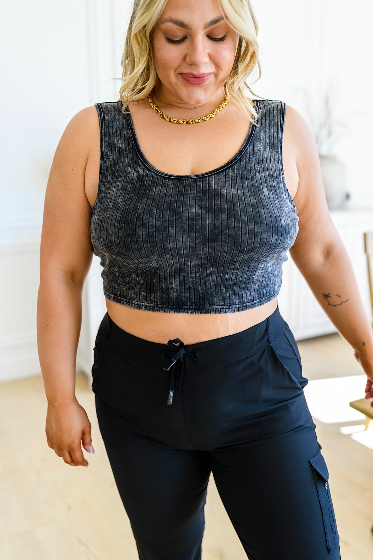 Get On My Level Cropped Cami (Online Exclusive) - Uptown Boutique Ramona