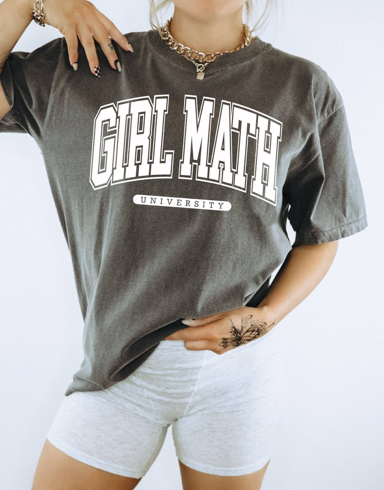Girl Math University Tee - Uptown Boutique Ramona