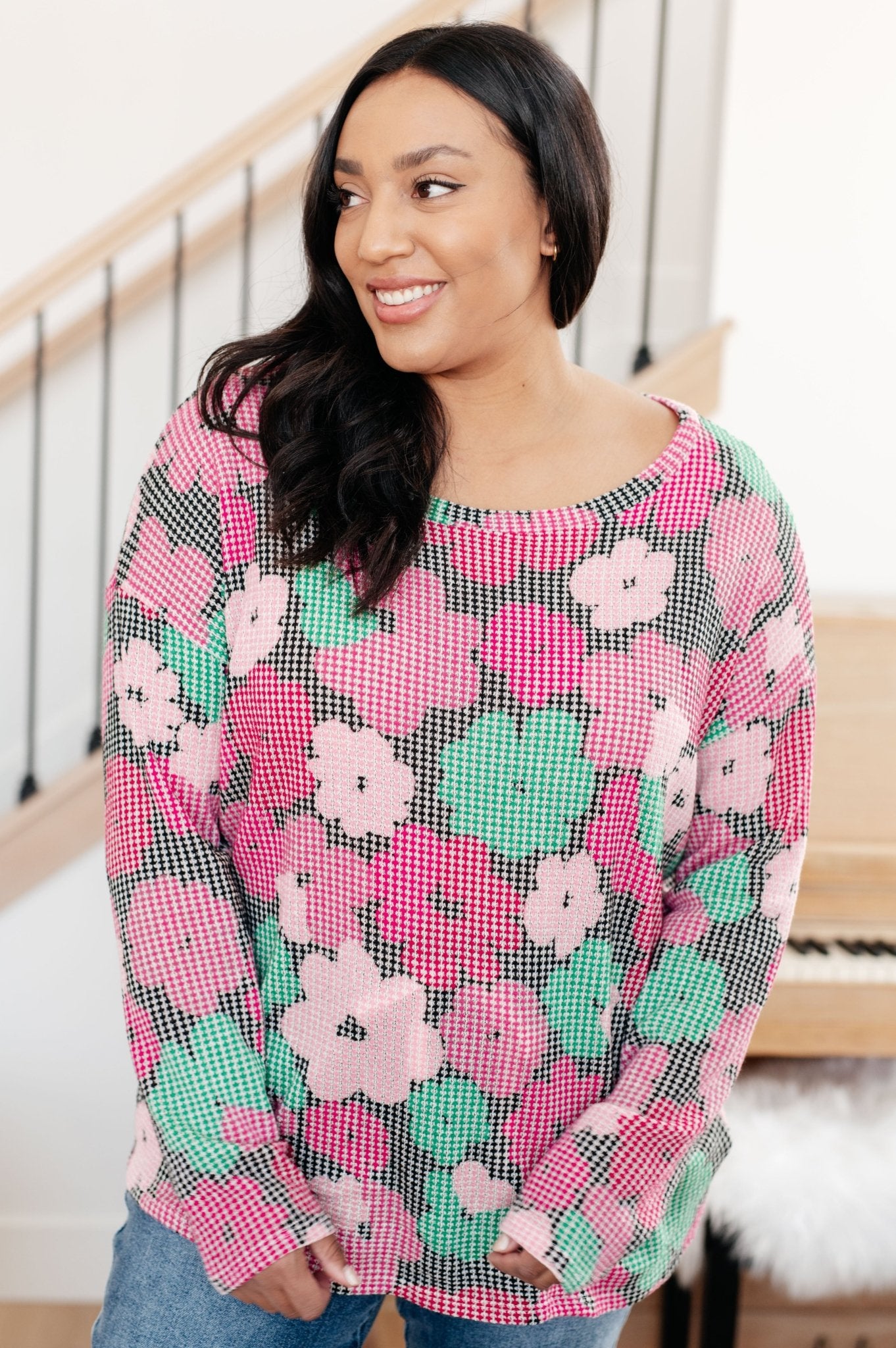 Group Chat Floral Top (Online Exclusive) - Uptown Boutique Ramona