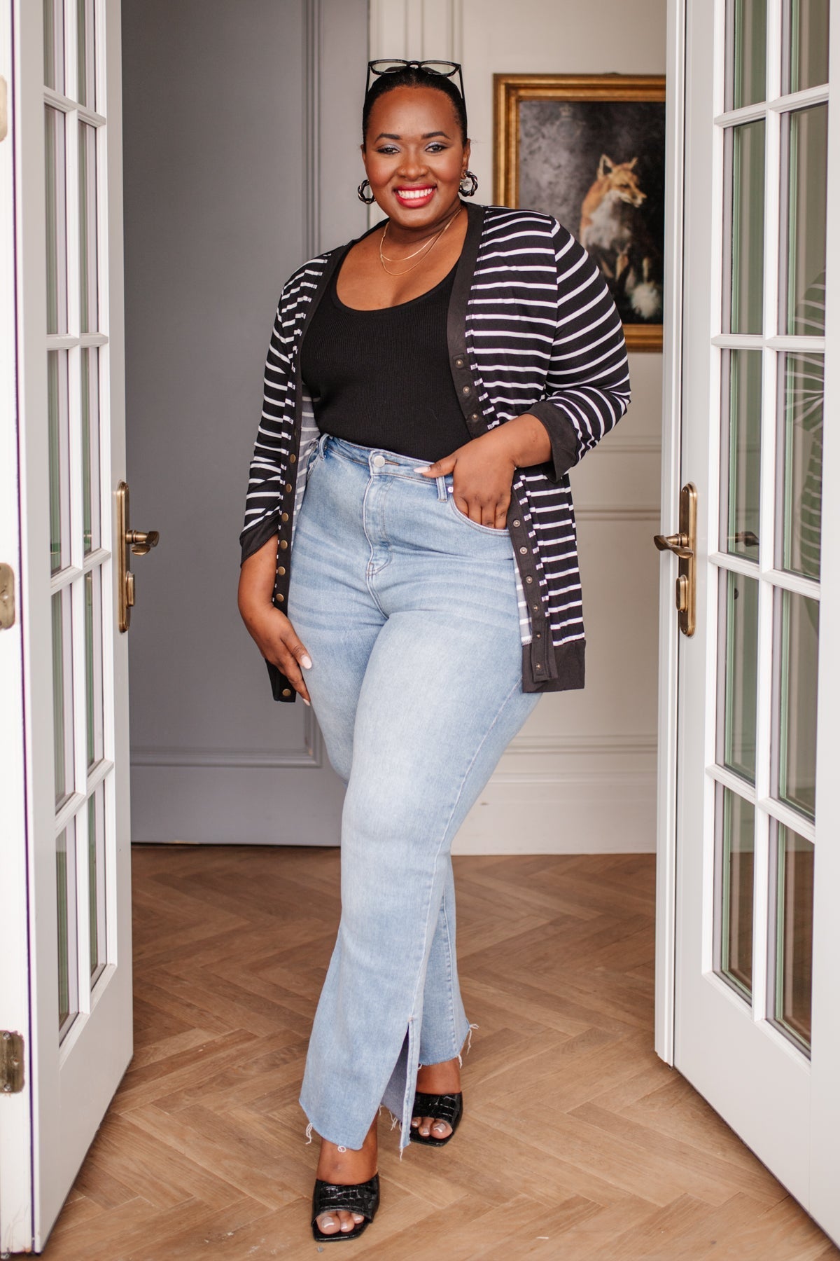 Have You Heard Cardigan in Black (Online Exclusive) - Uptown Boutique Ramona