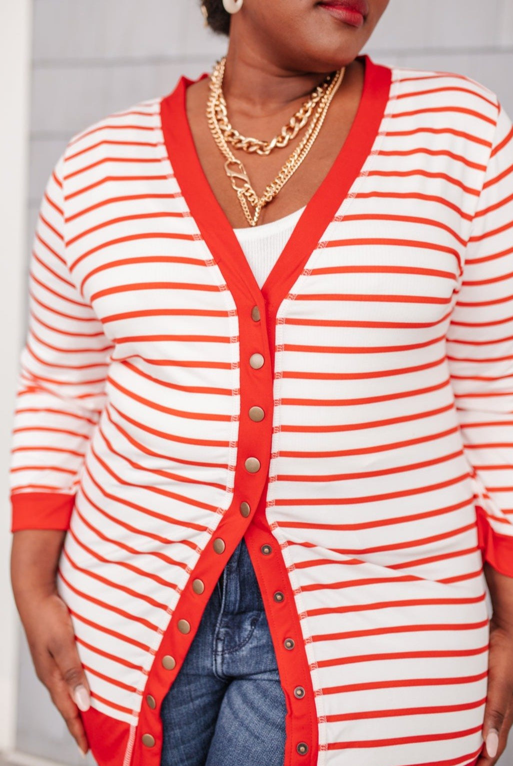 Have You Heard Cardigan in Red (Online Exclusive) - Uptown Boutique Ramona