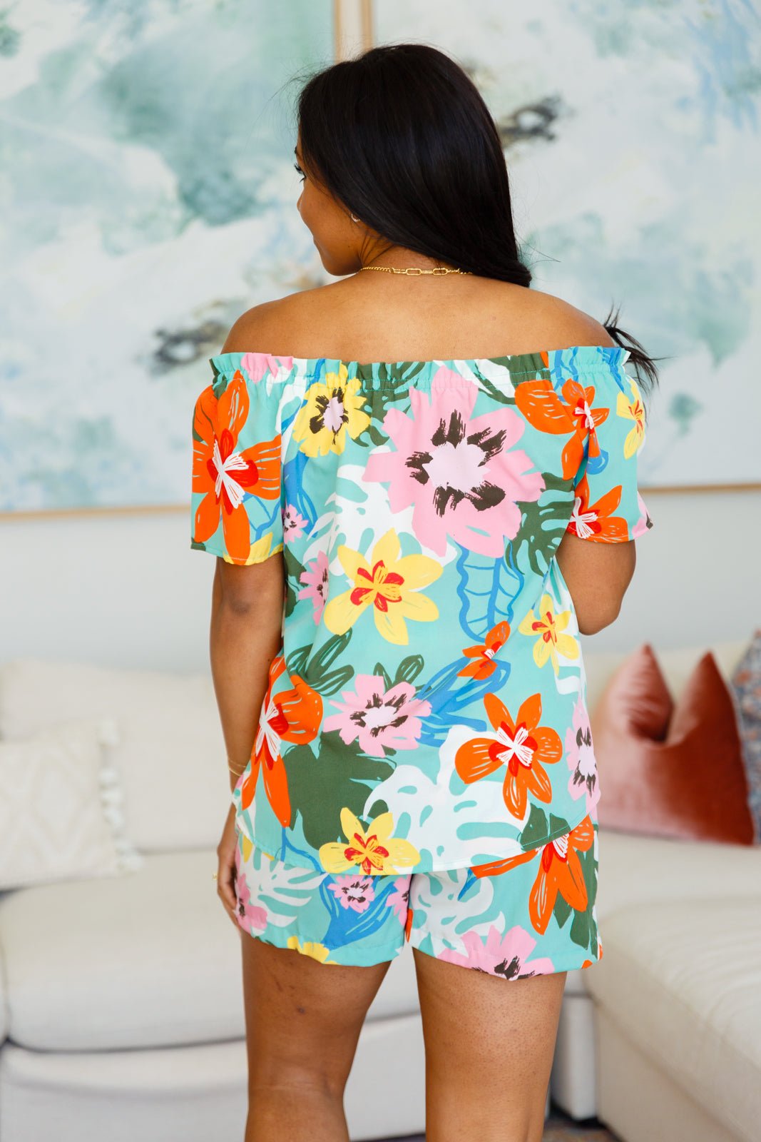 Hawaii's Finest Floral Top (Online Exclusive) - Uptown Boutique Ramona