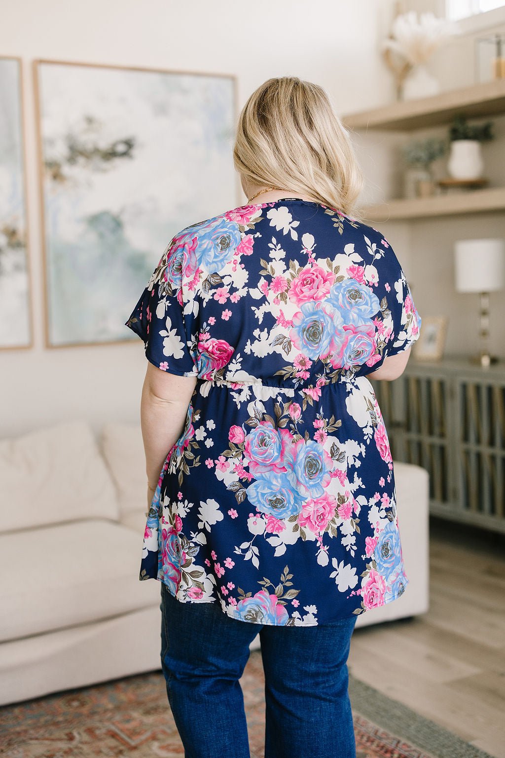 Hello Hummingbird Floral Top (Online Exclusive) - Uptown Boutique Ramona