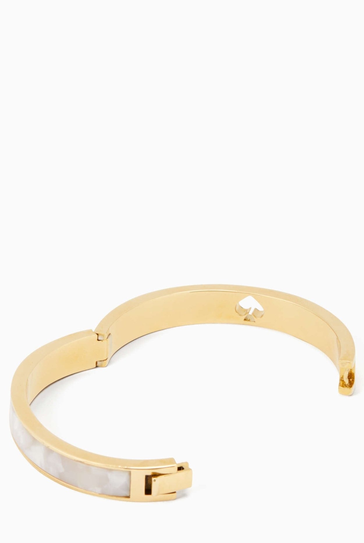 Hole Punch Spade Hinge Bangle - Uptown Boutique Ramona