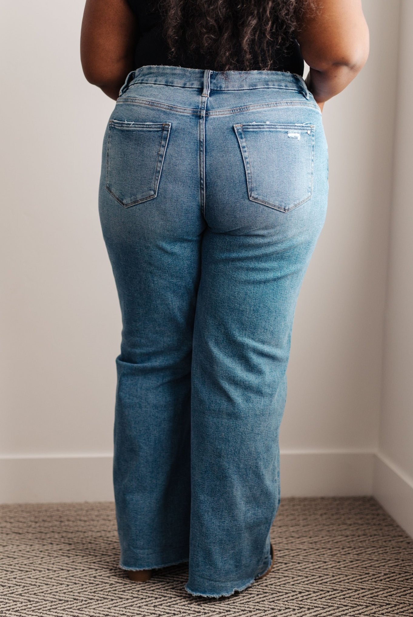Hope High Rise Wide Leg Jeans (Online Exclusive) - Uptown Boutique Ramona