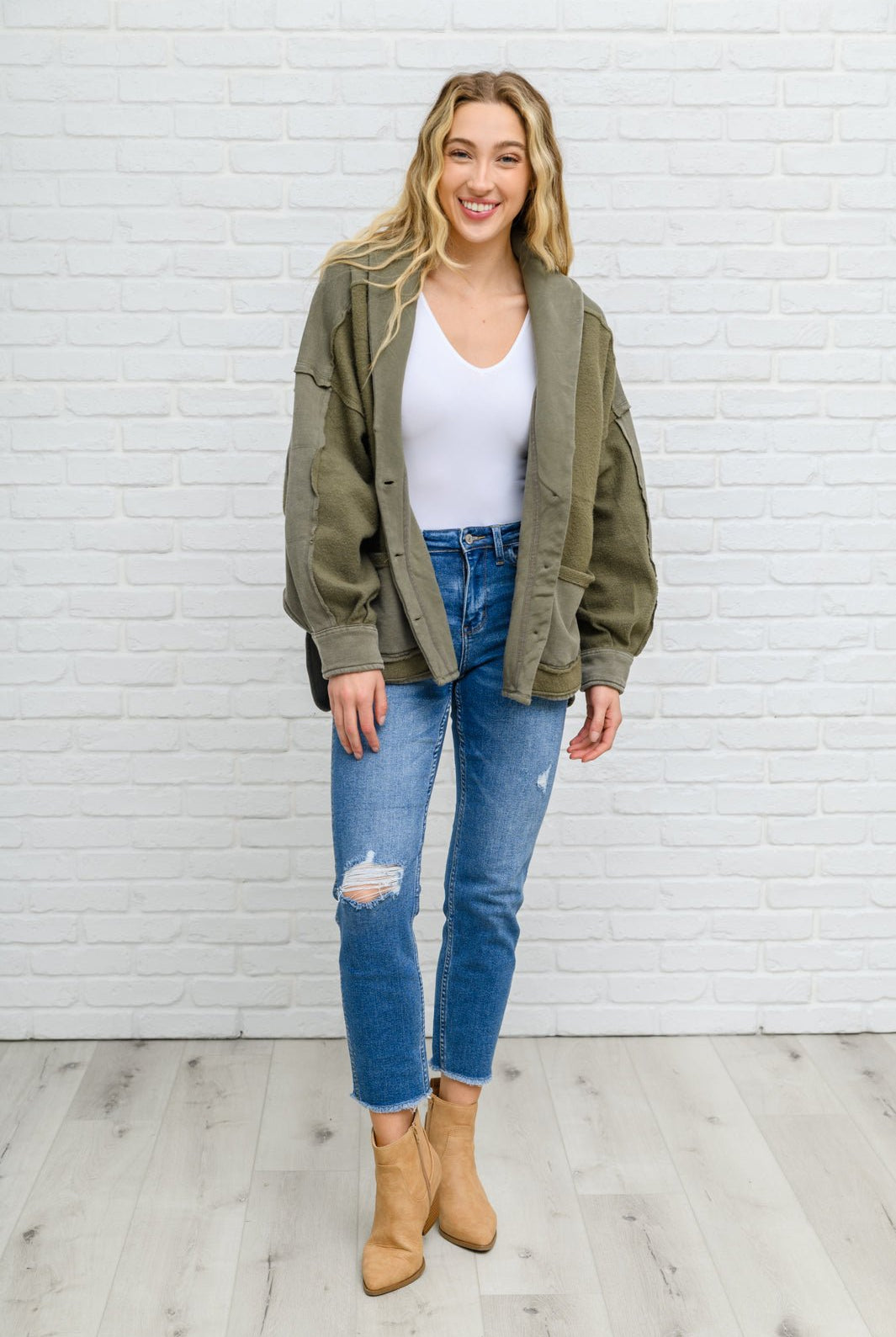 Howdy Embroidery Boyfriend Jeans (Online Exclusive) - Uptown Boutique Ramona