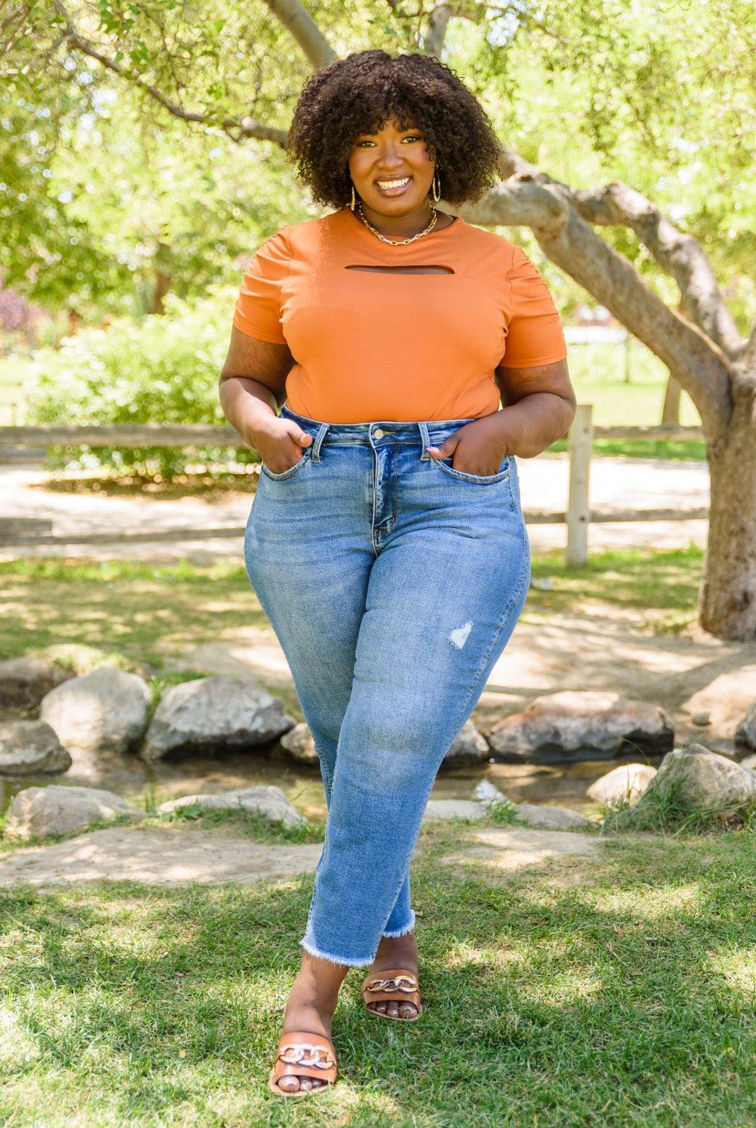 Howdy Embroidery Boyfriend Jeans (Online Exclusive) - Uptown Boutique Ramona