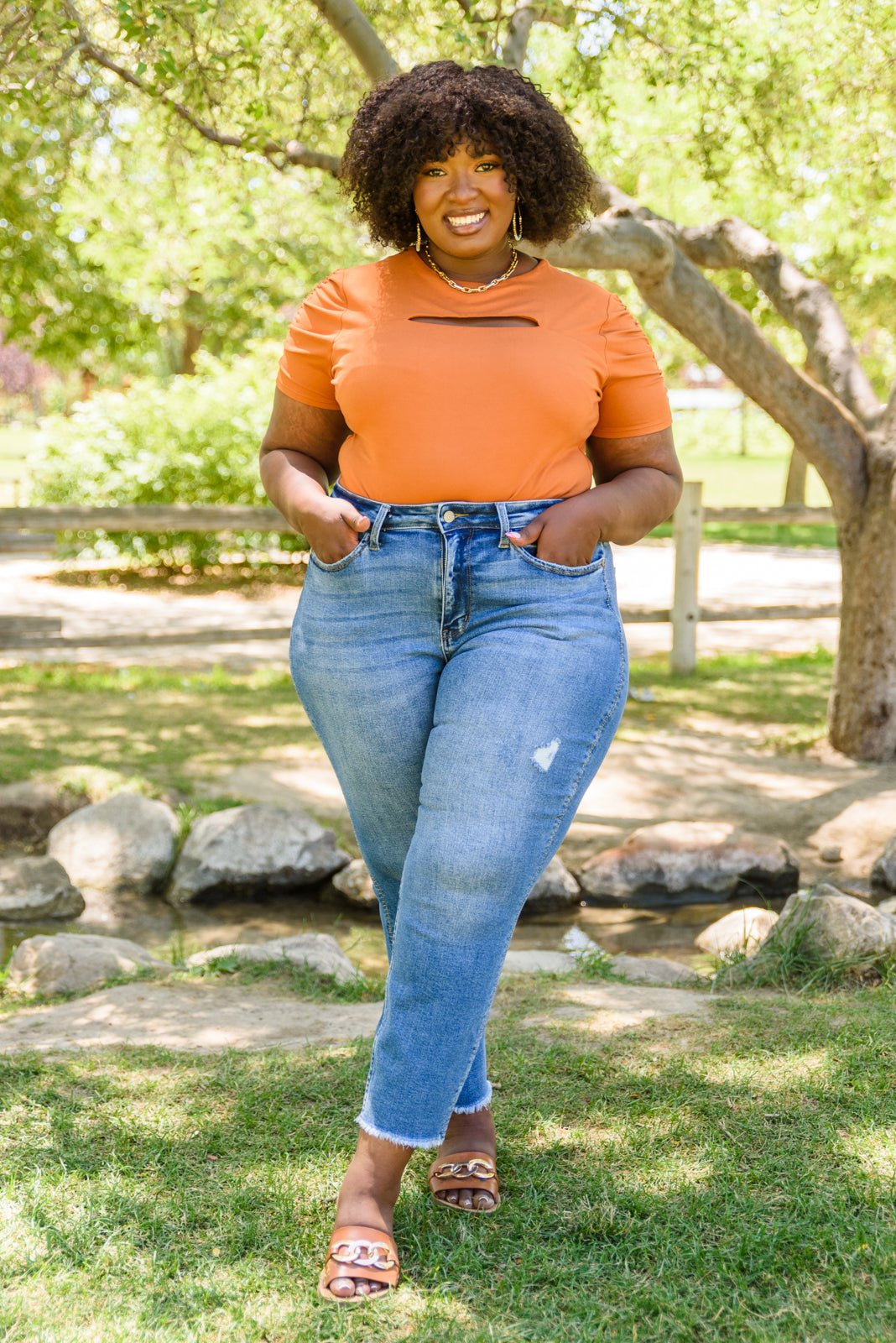 Howdy Embroidery Boyfriend Jeans (Online Exclusive) - Uptown Boutique Ramona