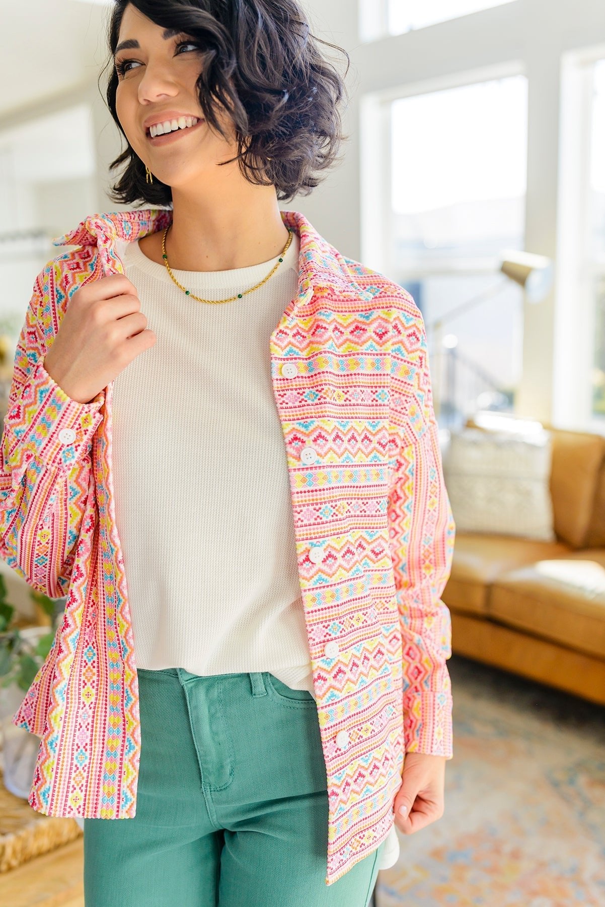 Imagine When Corduroy Button Down (Online Exclusive) - Uptown Boutique Ramona