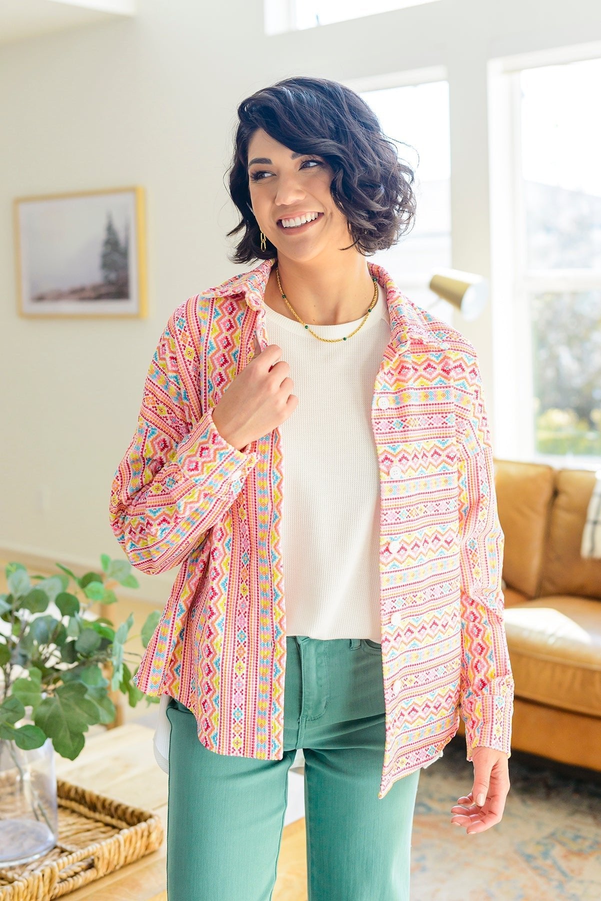 Imagine When Corduroy Button Down (Online Exclusive) - Uptown Boutique Ramona