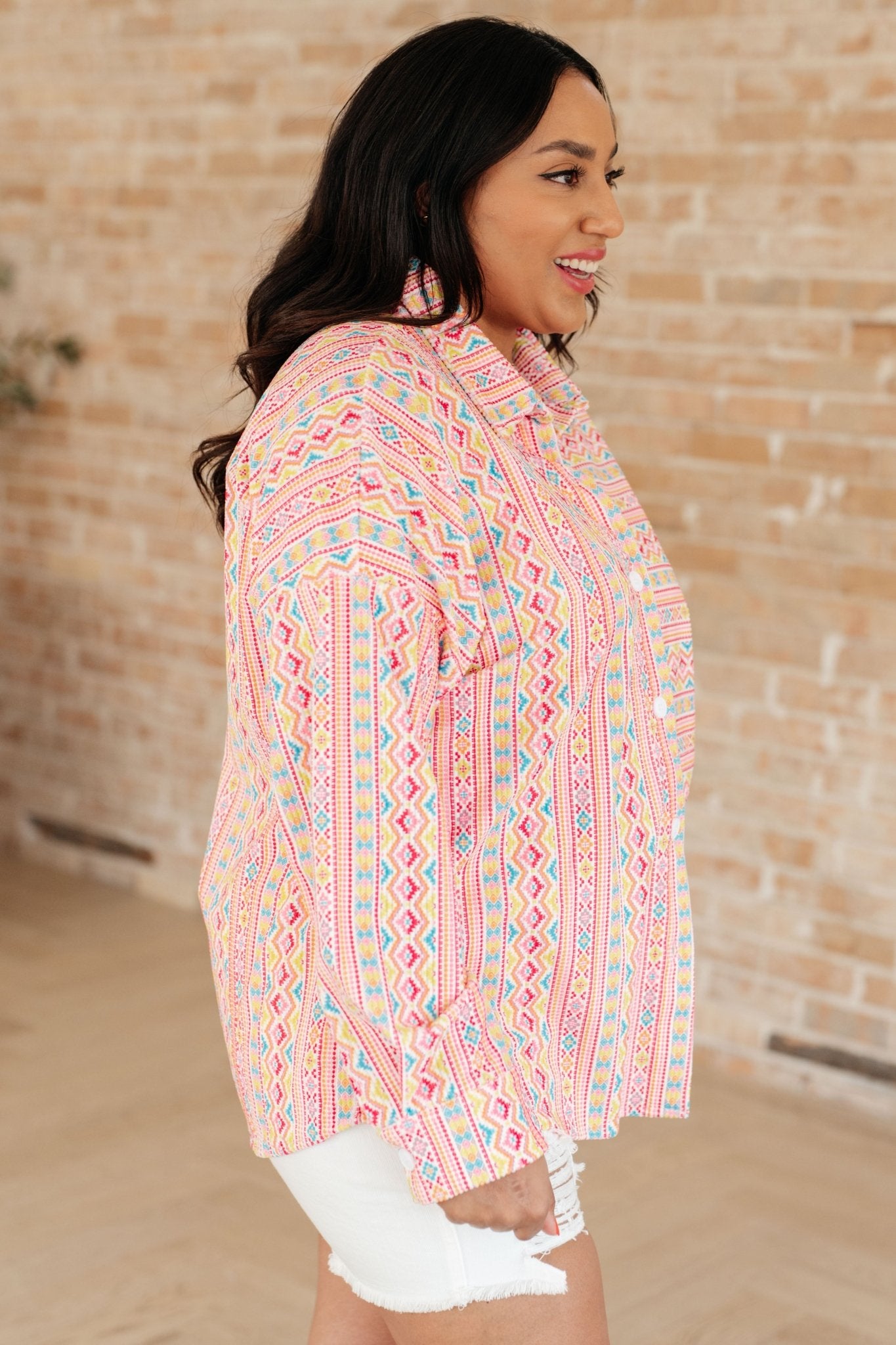 Imagine When Corduroy Button Down (Online Exclusive) - Uptown Boutique Ramona