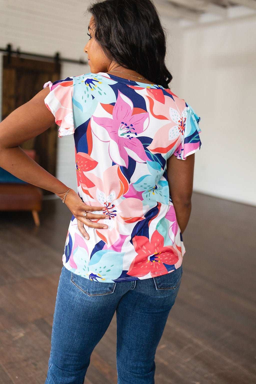 Impossible to Ignore Floral Blouse (Online Exclusive) - Uptown Boutique Ramona