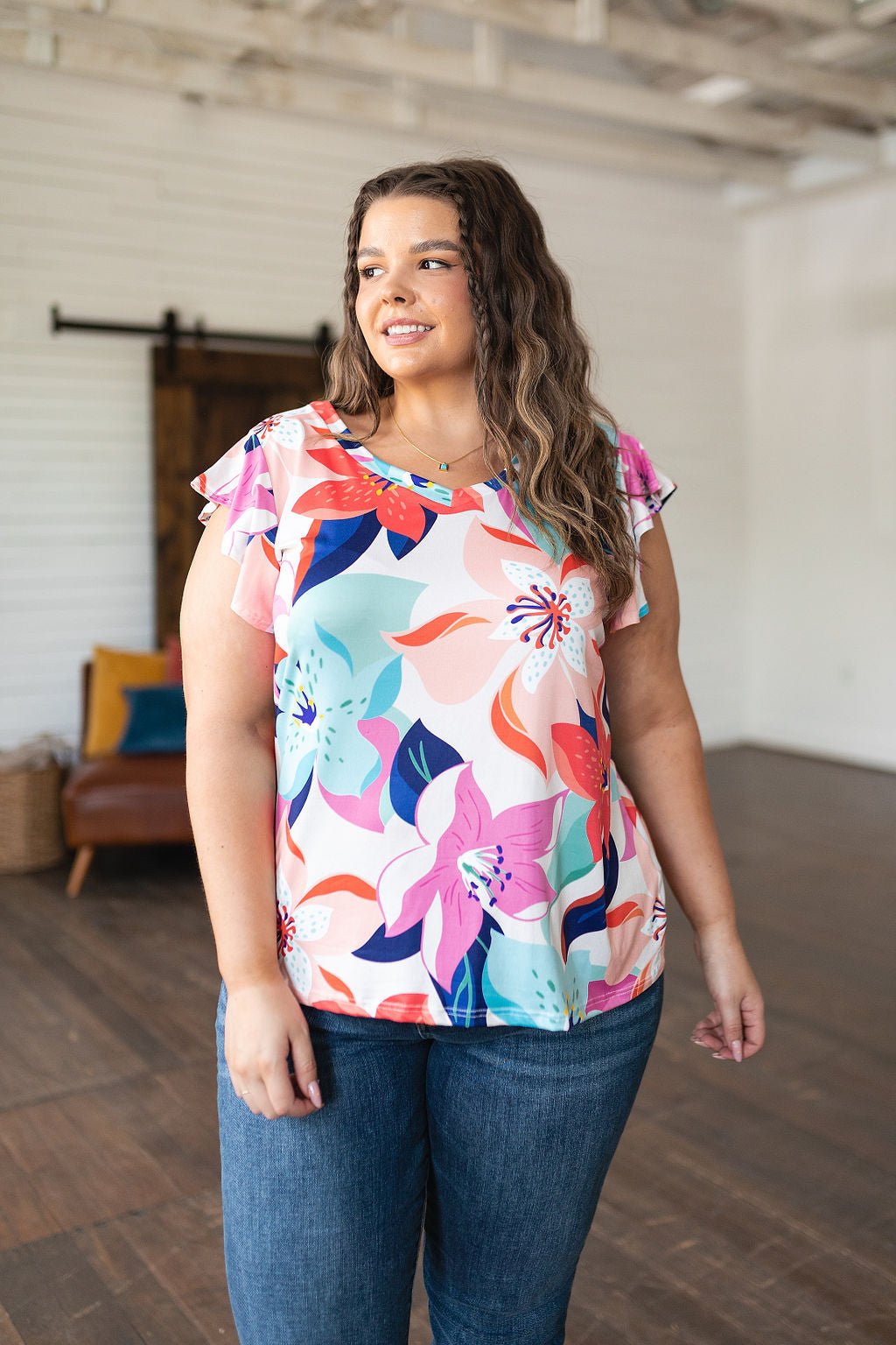 Impossible to Ignore Floral Blouse (Online Exclusive) - Uptown Boutique Ramona