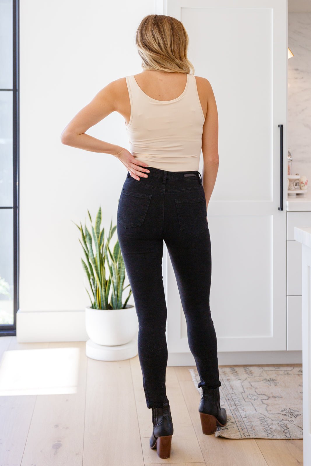 Keep Me Around Bodysuit in Beige (Online Exclusive) - Uptown Boutique Ramona