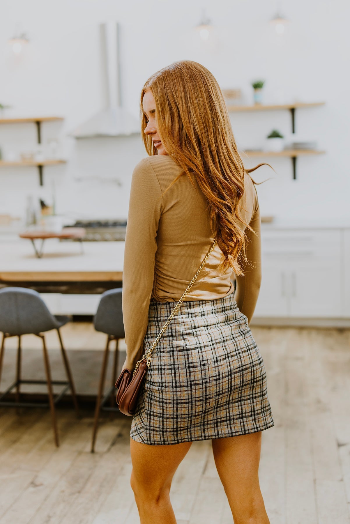Late To Class Plaid Mini Skort (Online Exclusive) - Uptown Boutique Ramona
