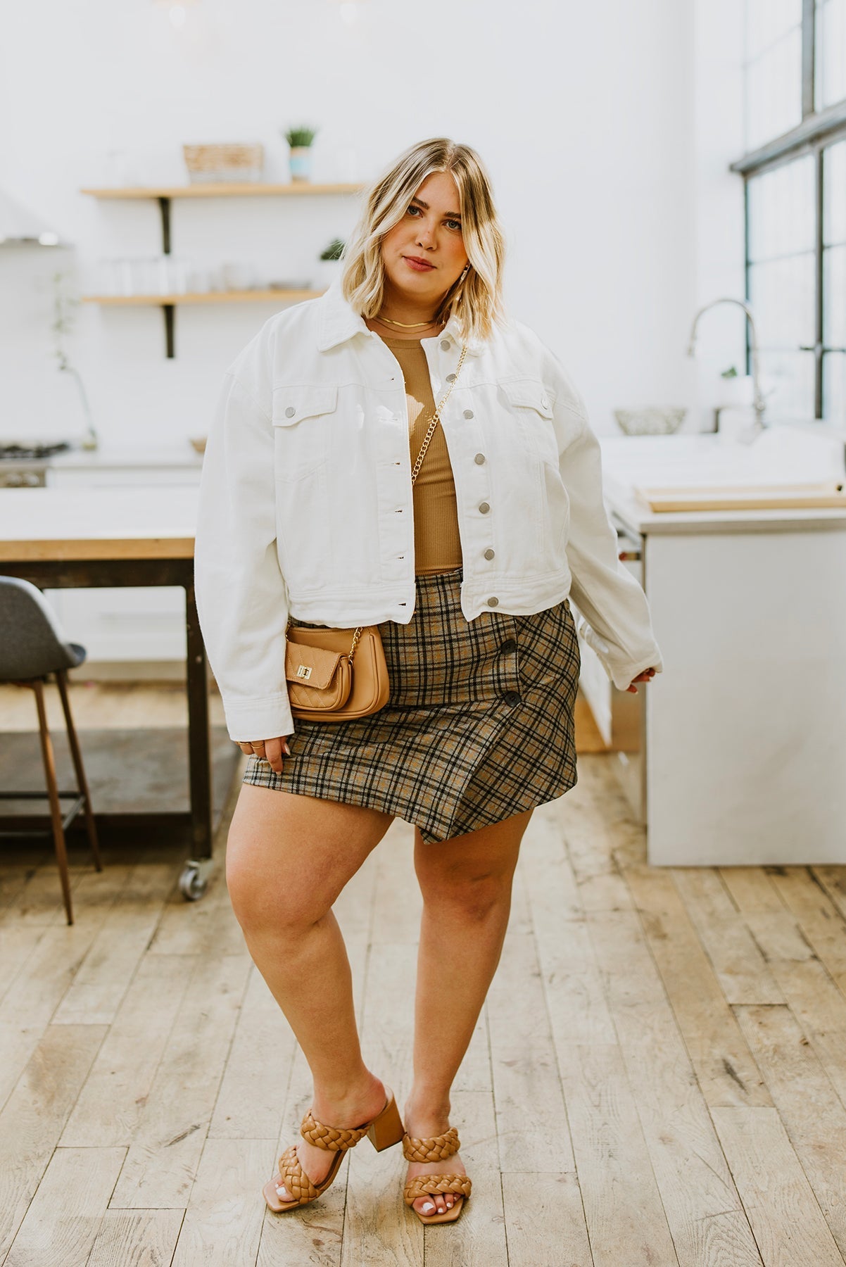 Late To Class Plaid Mini Skort (Online Exclusive) - Uptown Boutique Ramona