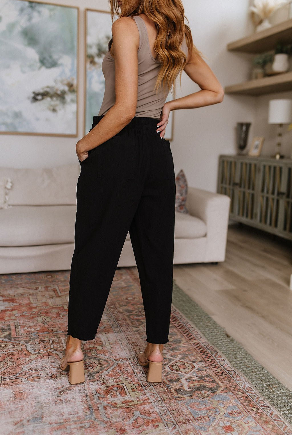 Love Me Dearly High Waisted Pants in Black (Online Exclusive) - Uptown Boutique Ramona