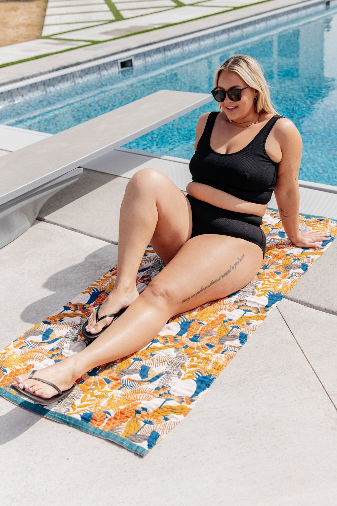 Luxury Beach Towel in Bird Of Paradise - Uptown Boutique Ramona