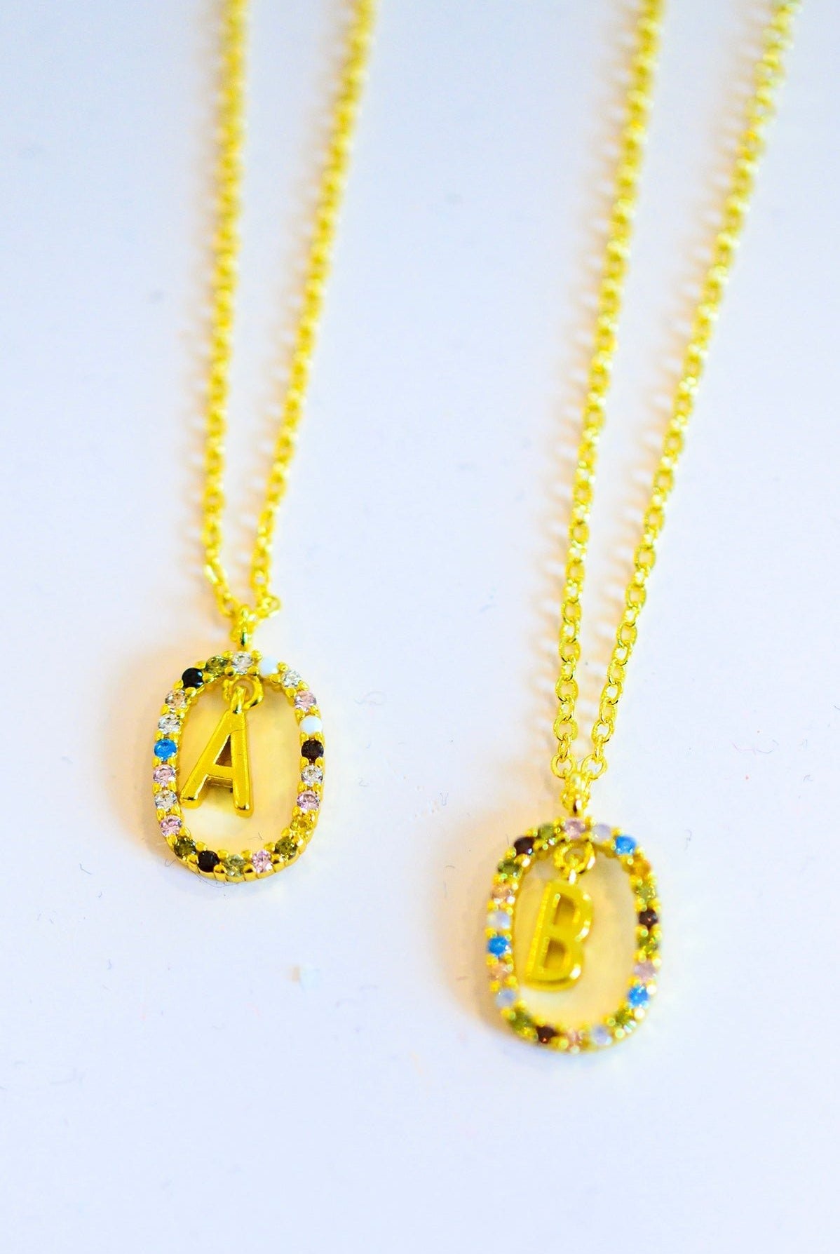 Mi Amor Gold Dipped Initial Necklace (Online Exclusive) - Uptown Boutique Ramona