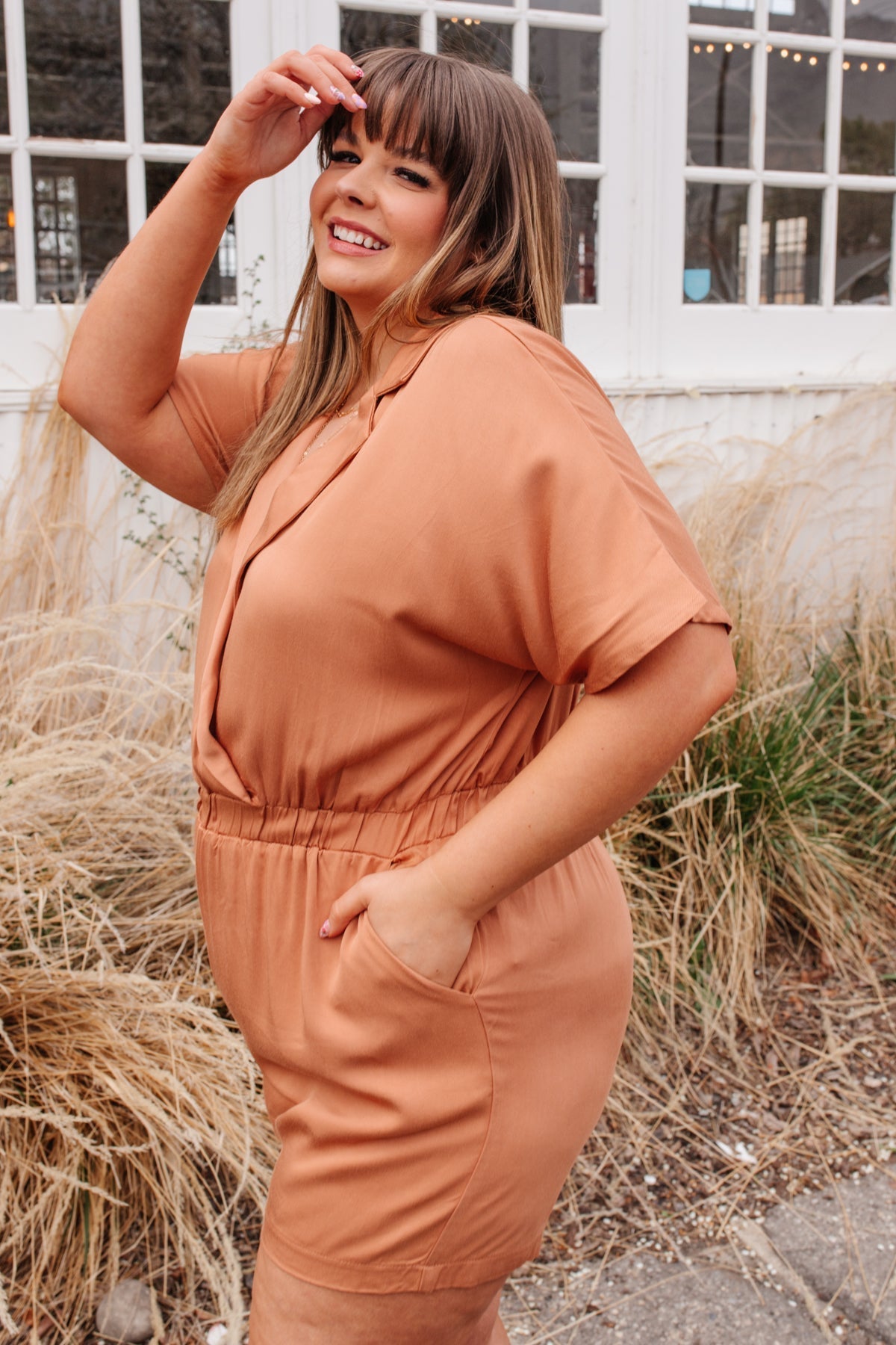 Midtown Romper (Online Exclusive) - Uptown Boutique Ramona