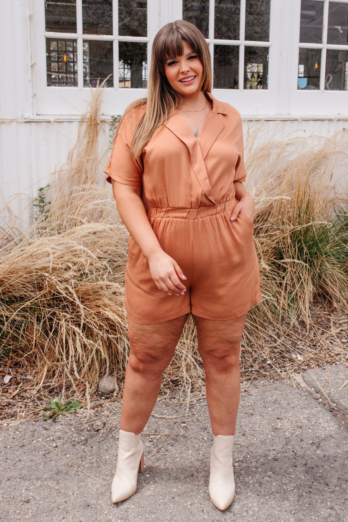 Midtown Romper (Online Exclusive) - Uptown Boutique Ramona