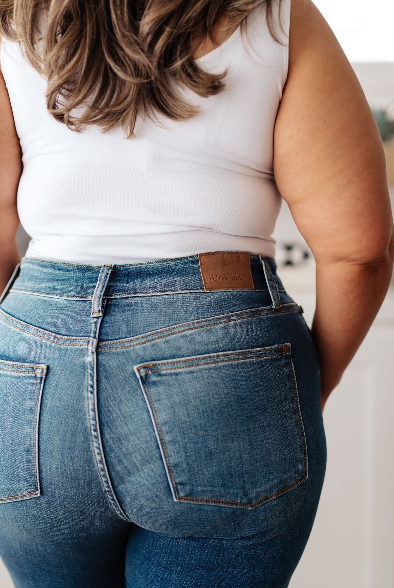 Morgan High Rise Distressed Straight Jeans (Online Exclusive) - Uptown Boutique Ramona