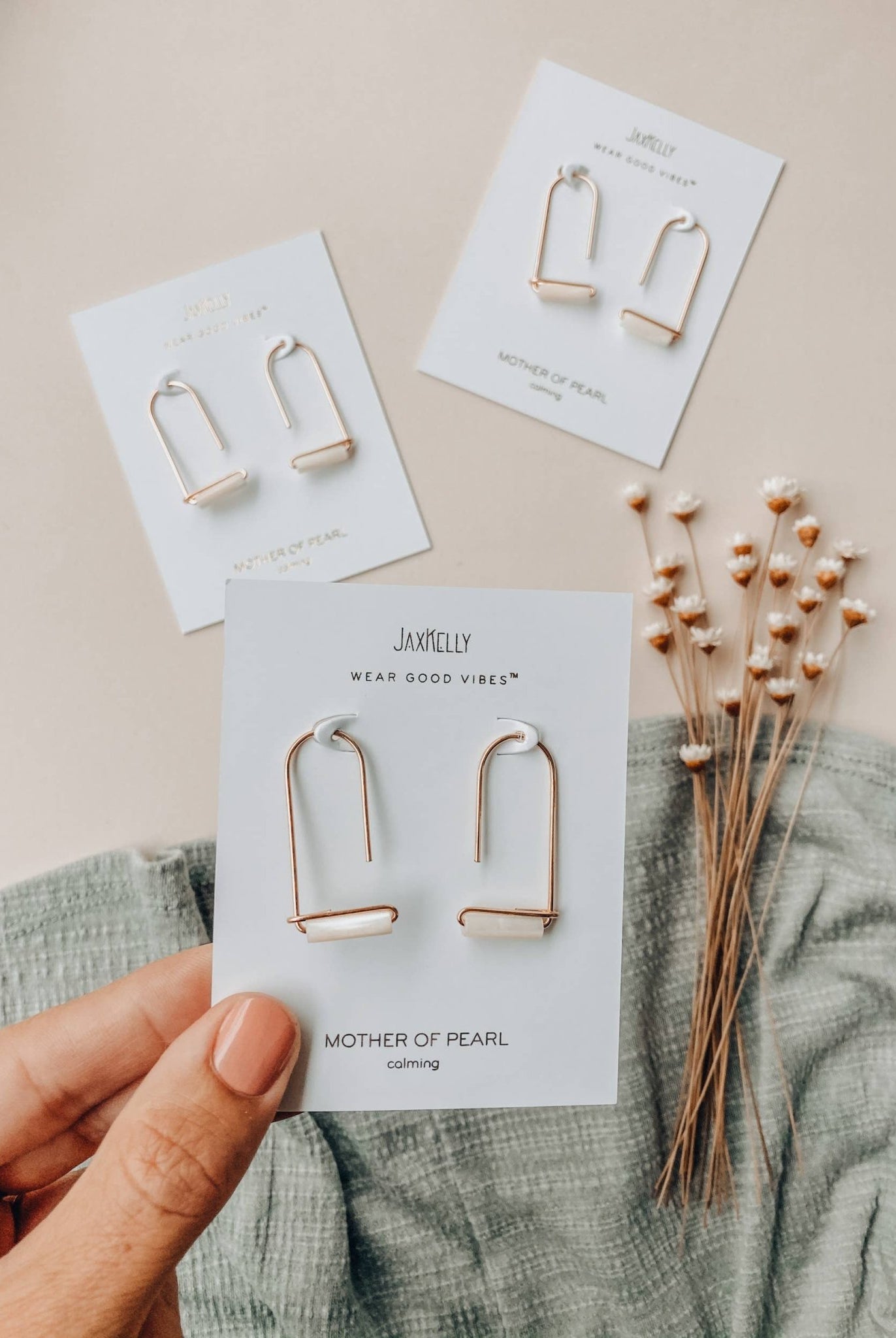 Mother of Pearl Drop Earring - Uptown Boutique Ramona