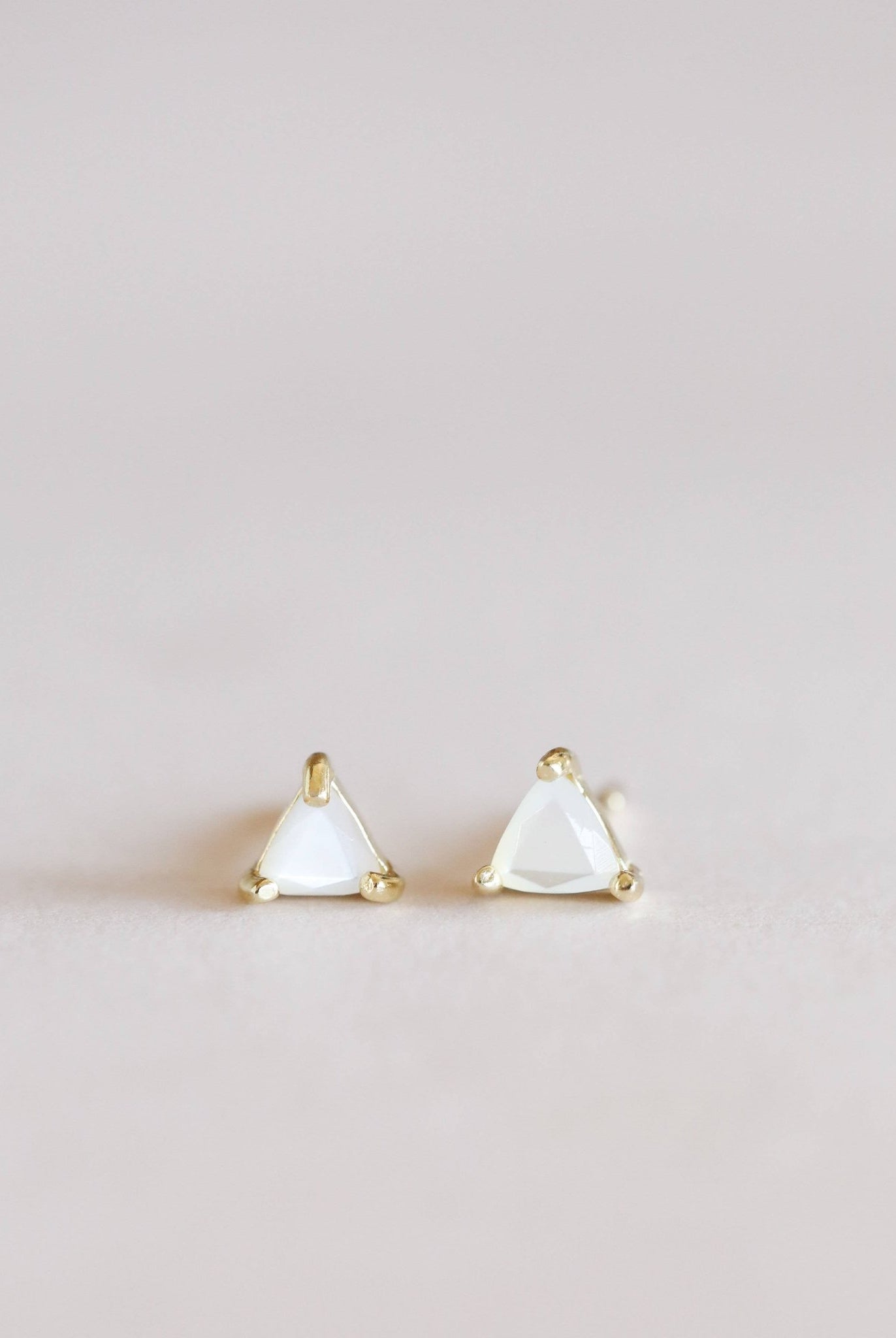 Mother of Pearl Mini Energy Gem Earring - Uptown Boutique Ramona