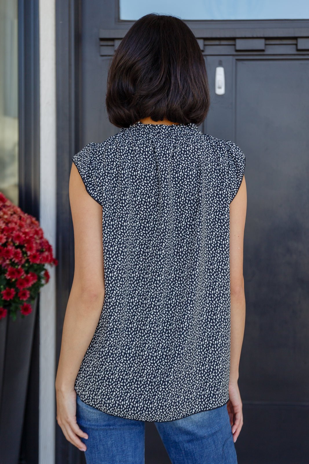 Not So Conventional Cap Sleeve Top (Online Exclusive) - Uptown Boutique Ramona