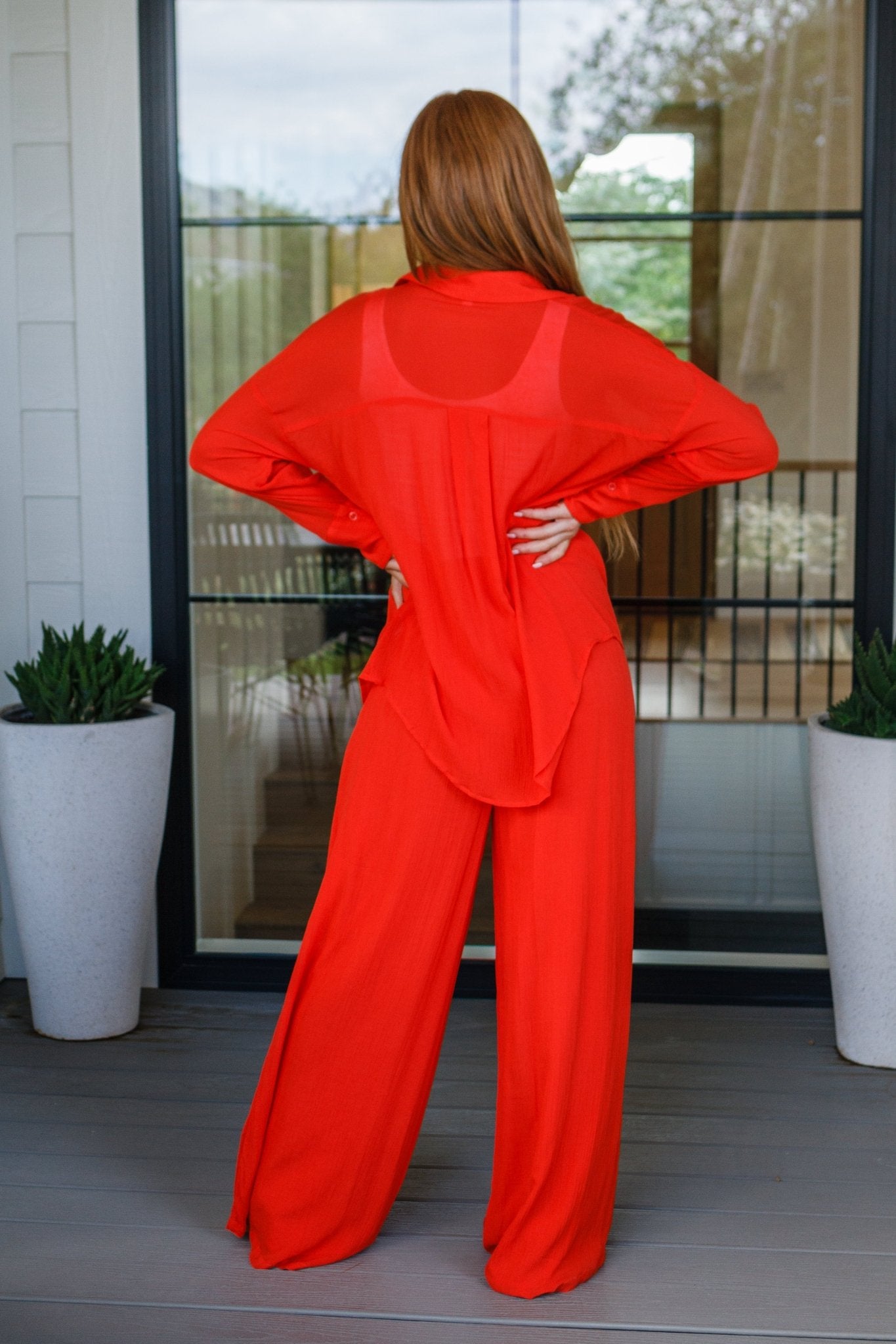 Not So Subtle Button Down Top (Online Exclusive) - Uptown Boutique Ramona