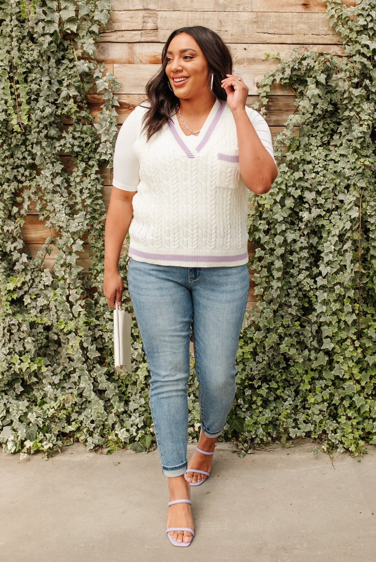 Power Girl Sweater Vest (Online Exclusive) - Uptown Boutique Ramona