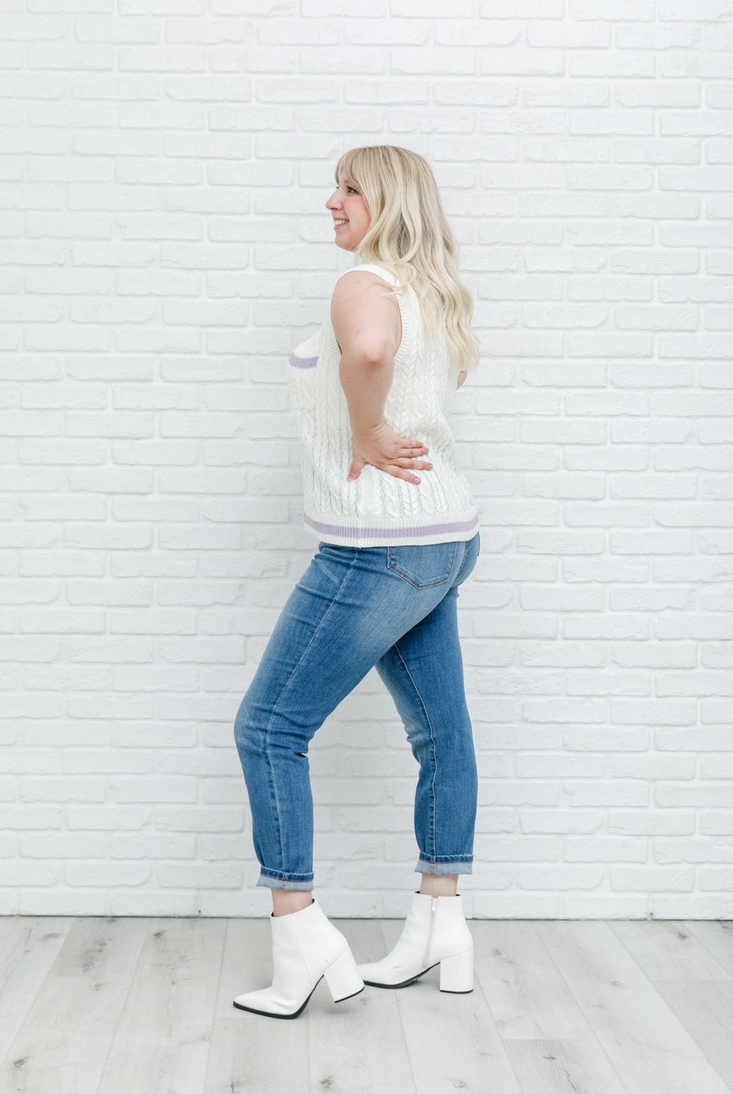 Power Girl Sweater Vest (Online Exclusive) - Uptown Boutique Ramona